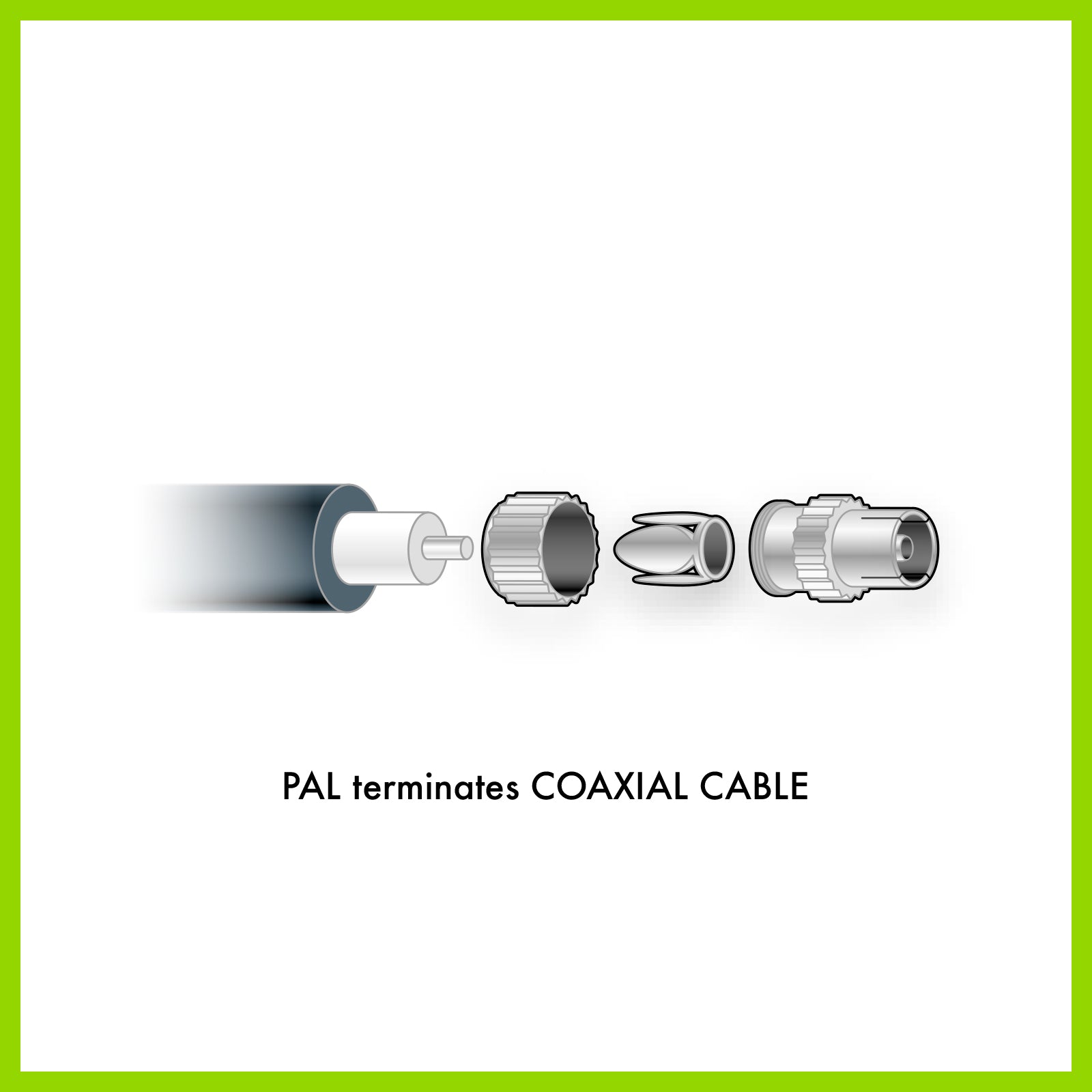 Antsig 75 OHM Metal Line TV Socket