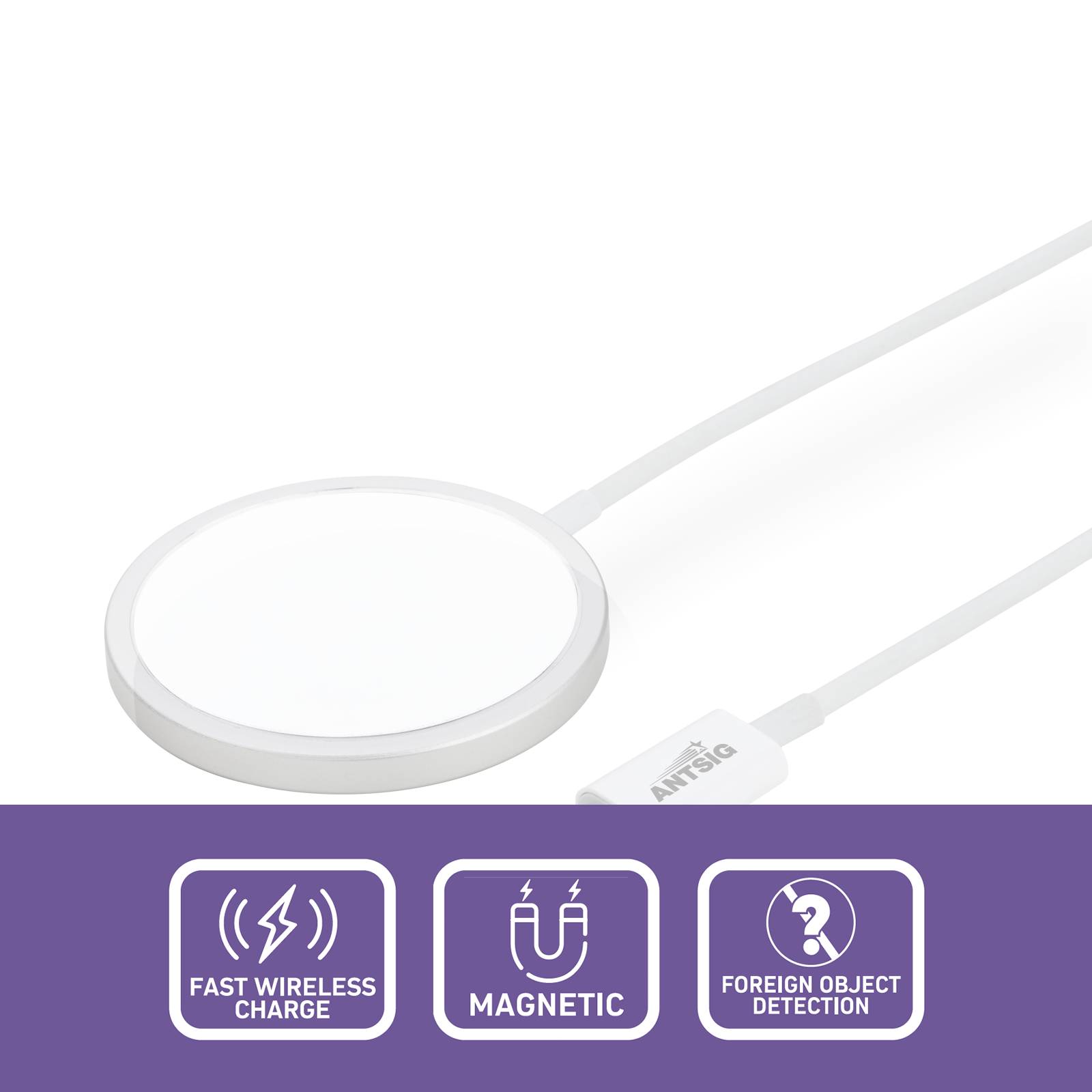 Antsig 25W Magnetic Fast Wireless Charging Pad