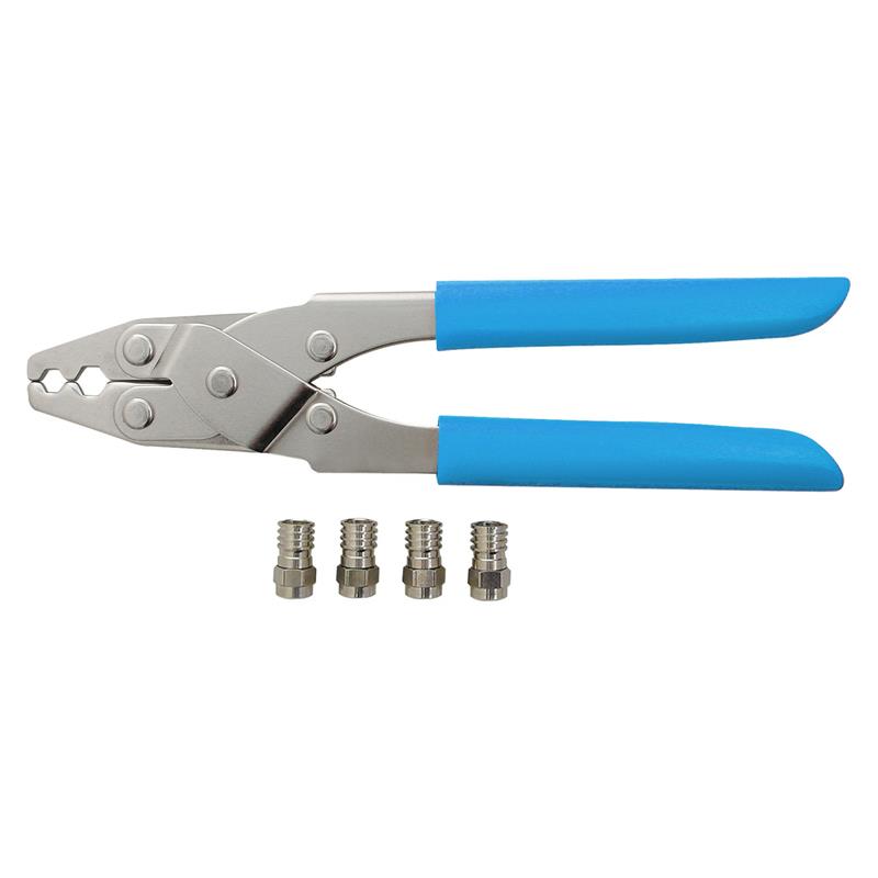 F Crimping Tool With 4 Connectors
