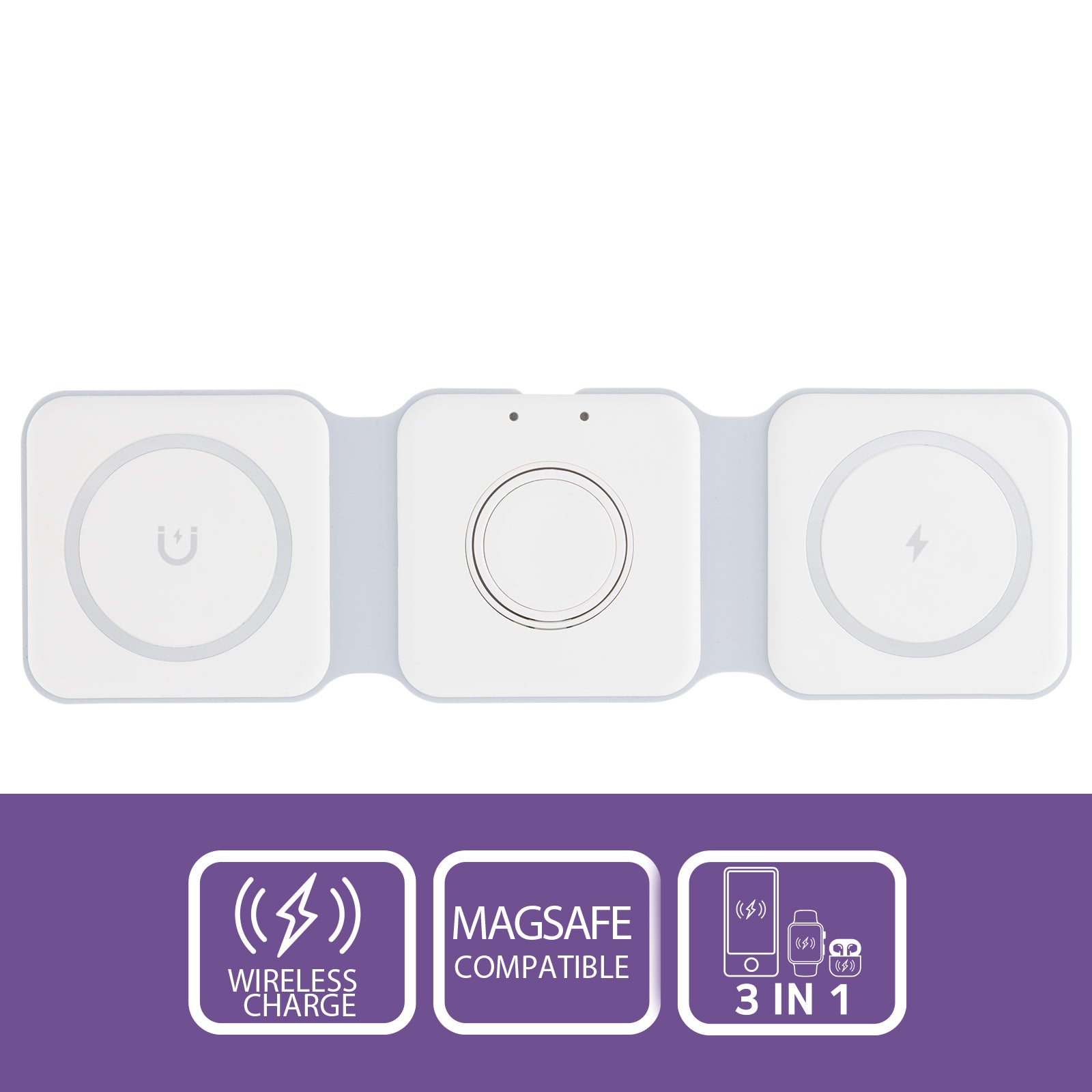 Antsig 15W 3-in-1 Foldable Wireless Charging Pad