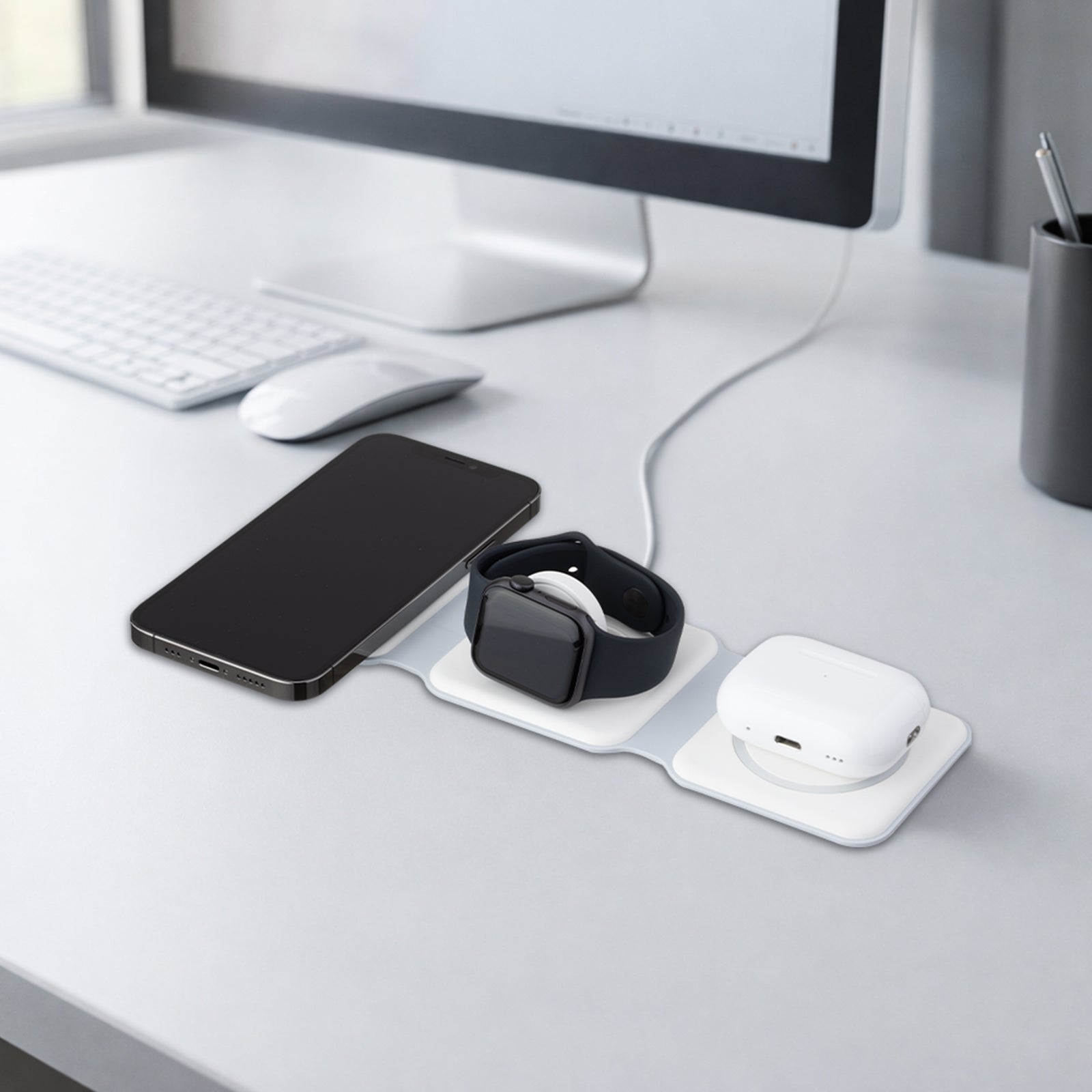 Antsig 15W 3-in-1 Foldable Wireless Charging Pad