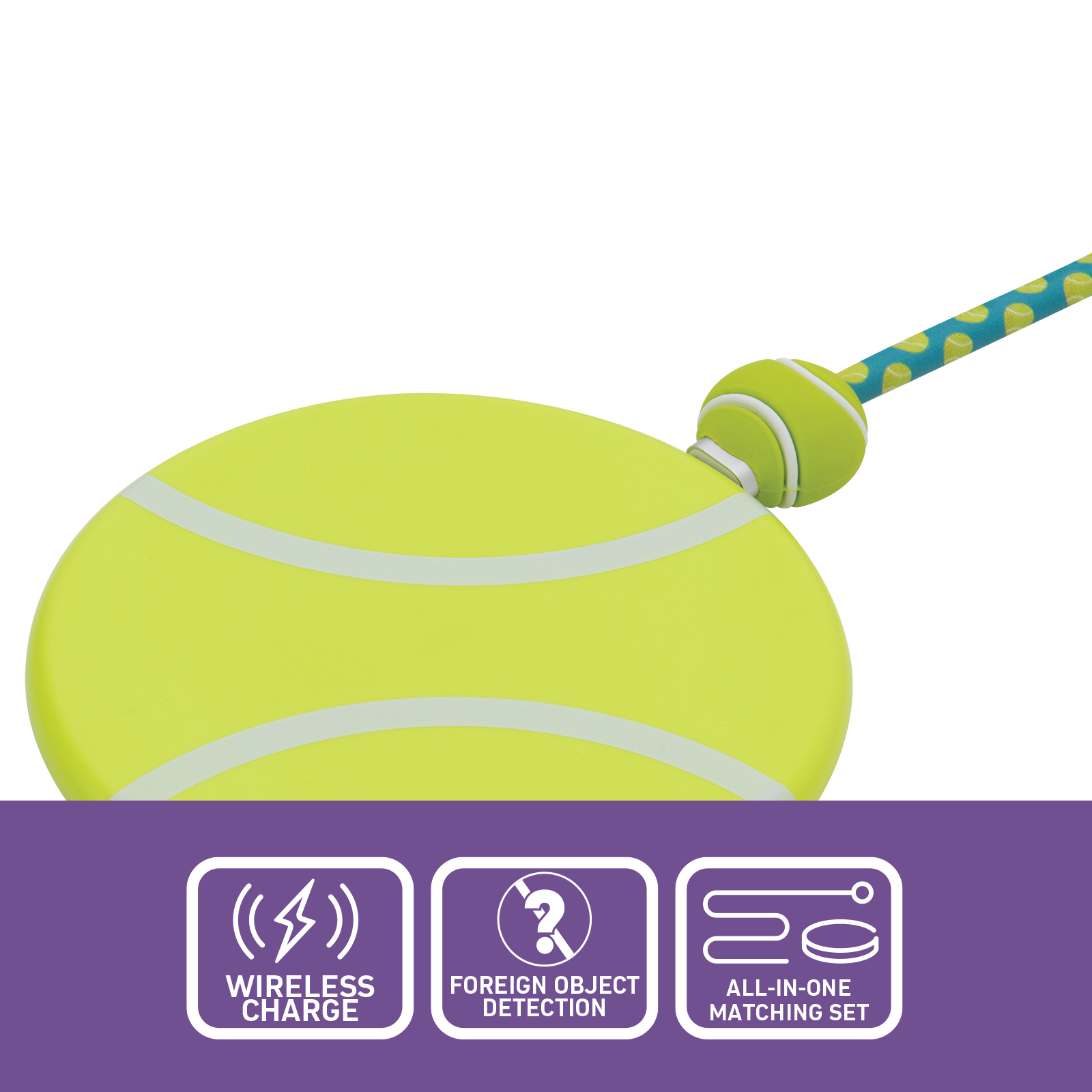 Antsig 15W Wireless Charging Kit Tennis Ball