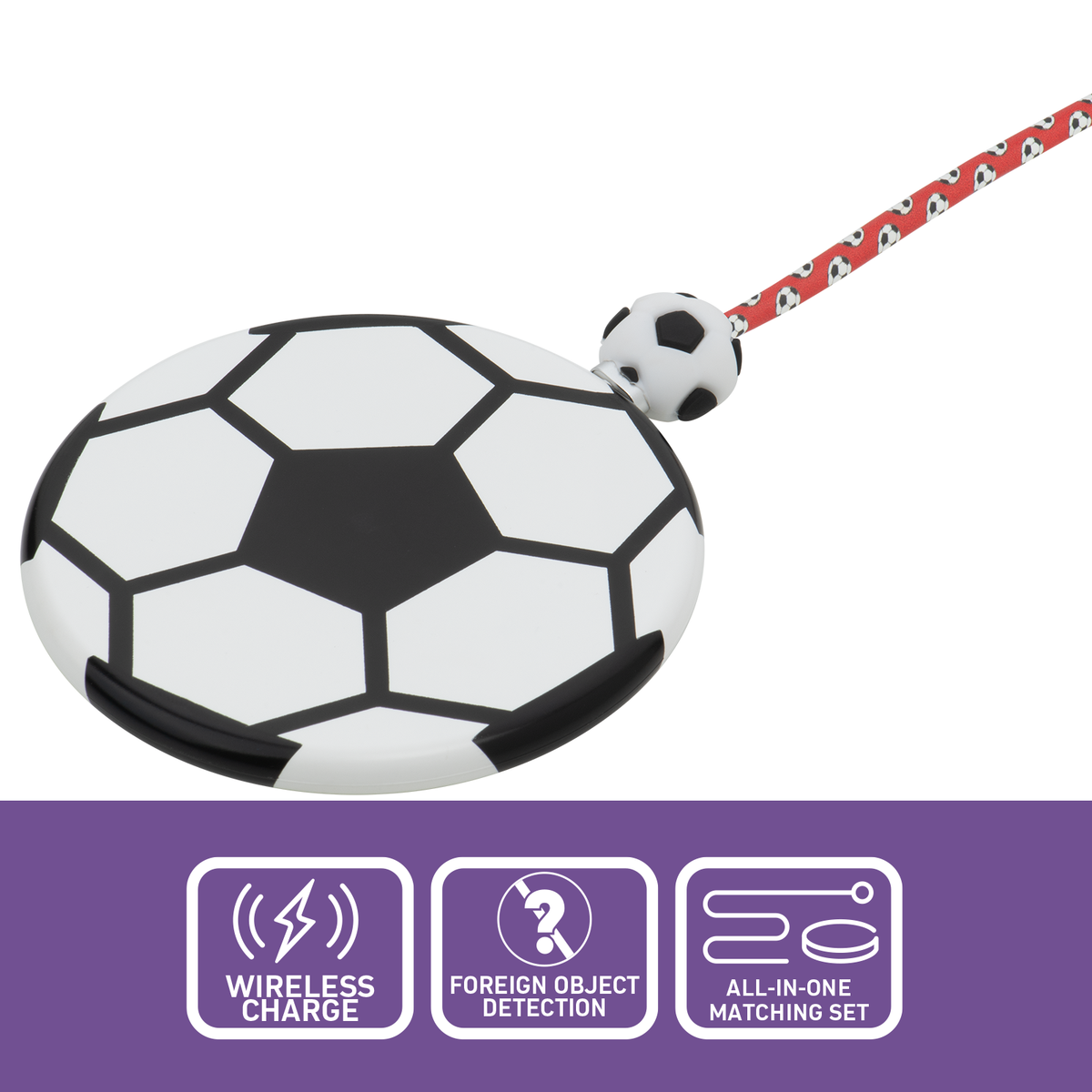 Antsig 15W Wireless Charging Kit Soccer Ball