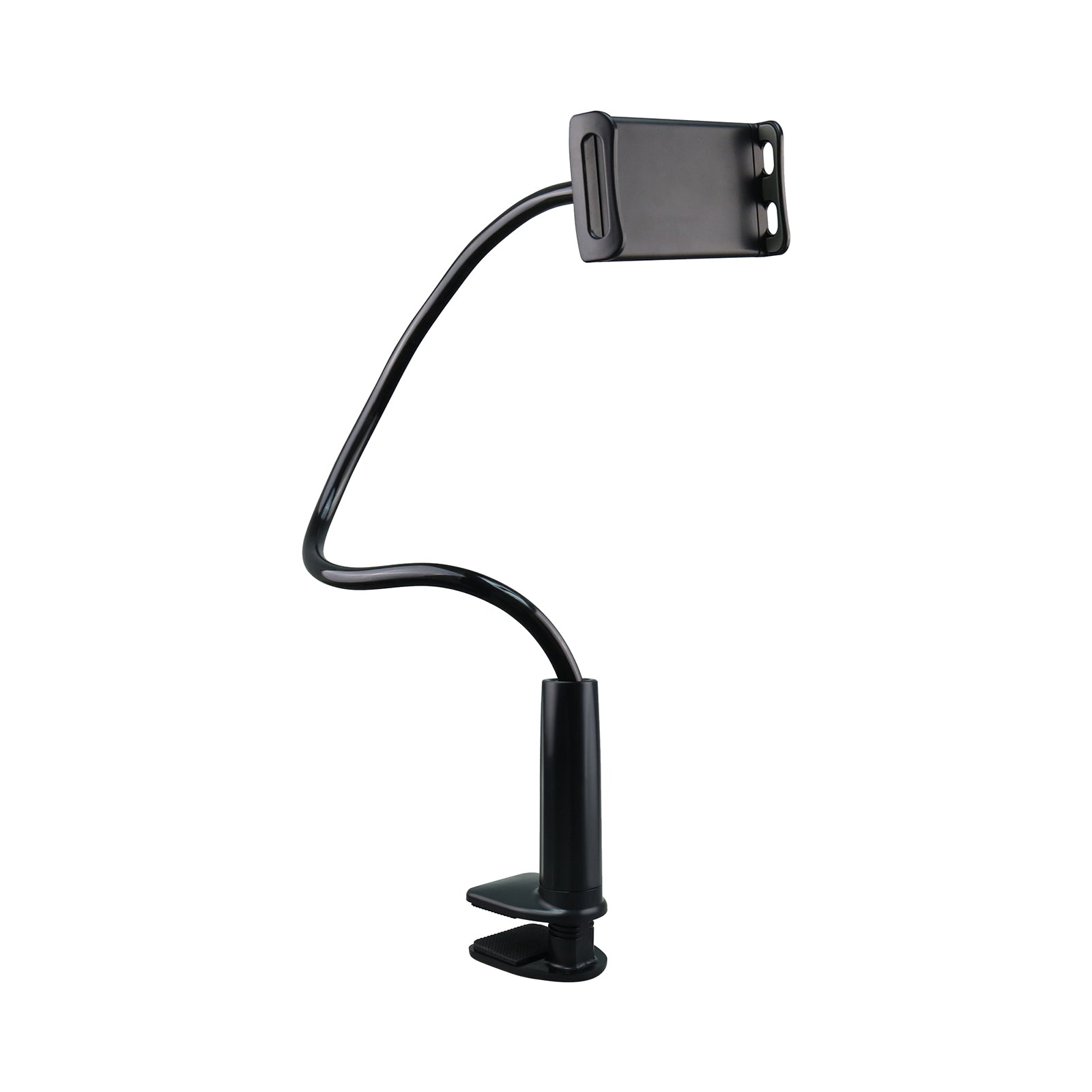 Phone And Tablet Holder With Heavy Duty Clamp And Flexible Arm