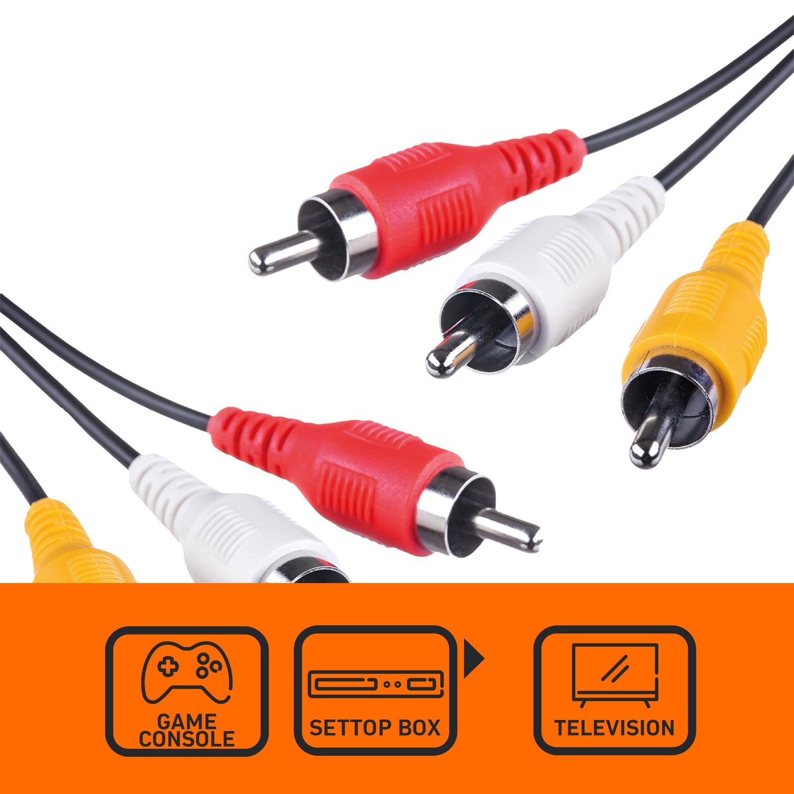 3m Audio Visual Cable 3 RCA to 3 RCA