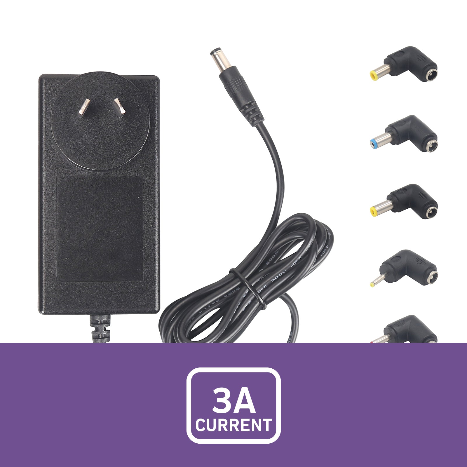 9V 3A Power Supply With Plug Adaptors