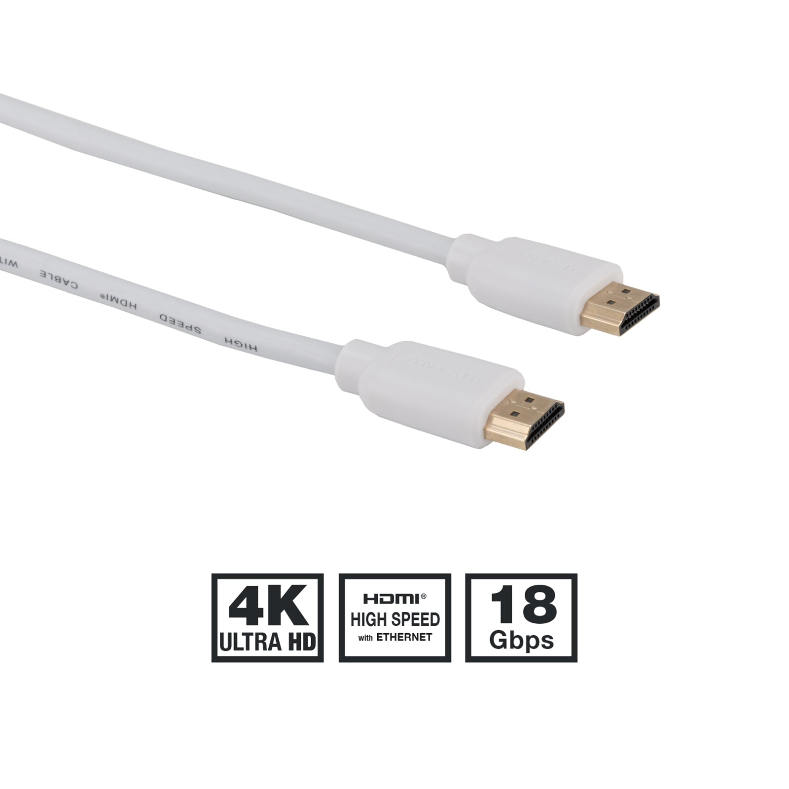 2m White HDMI Cable