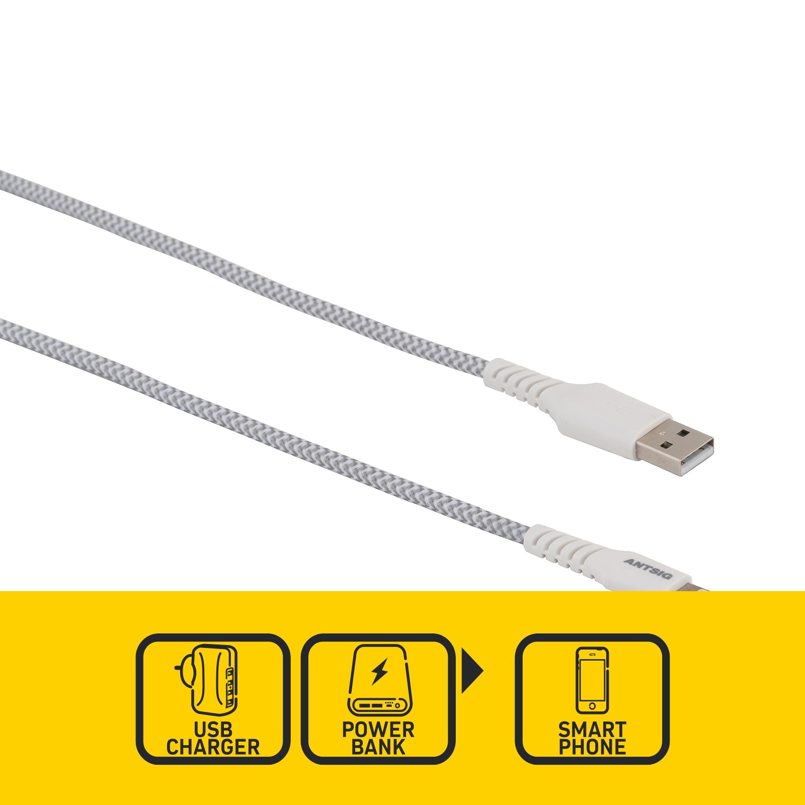 2m Braided Lightning to USB-A Cable