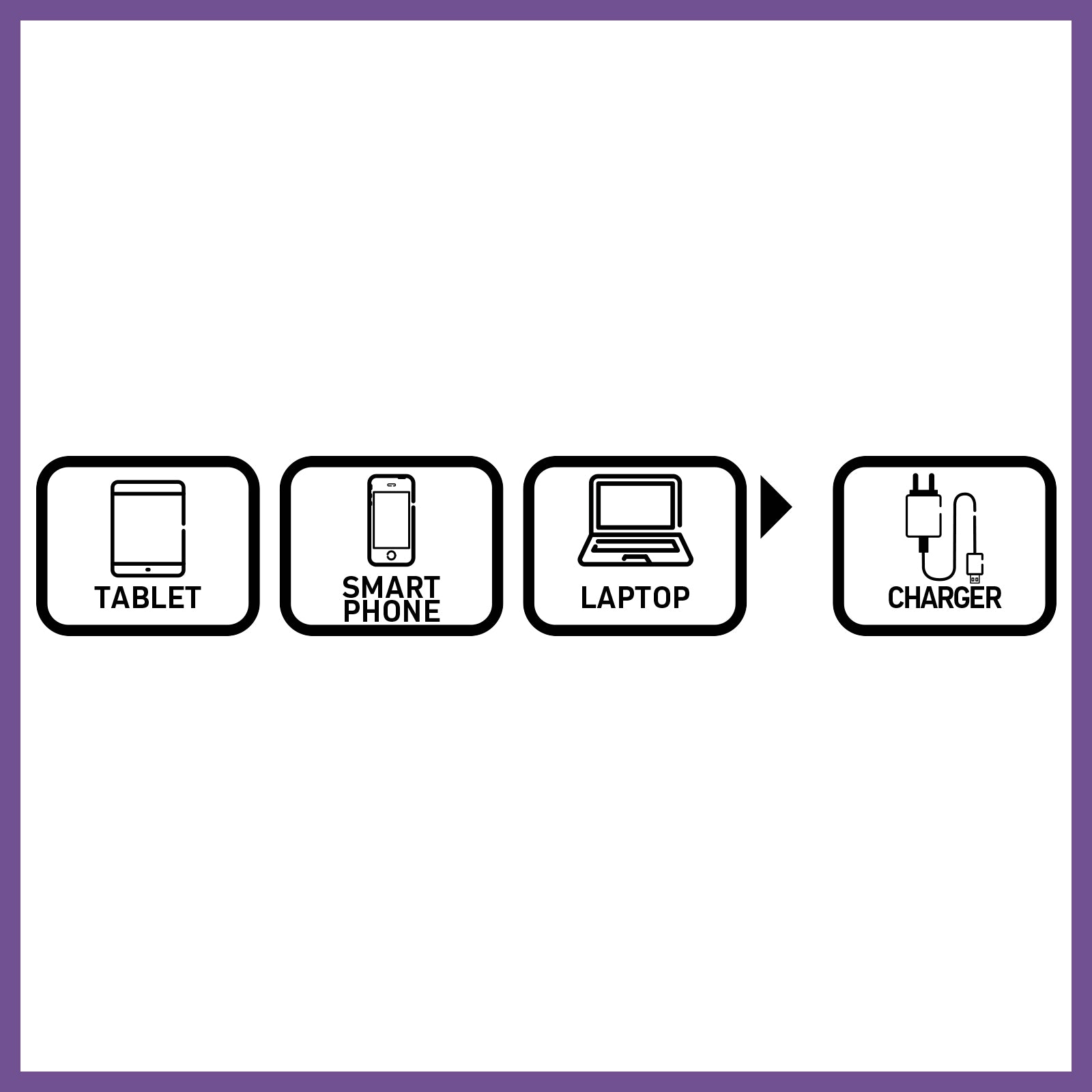 40W 4 x USB-A And 1 x USB-C Wall Charger