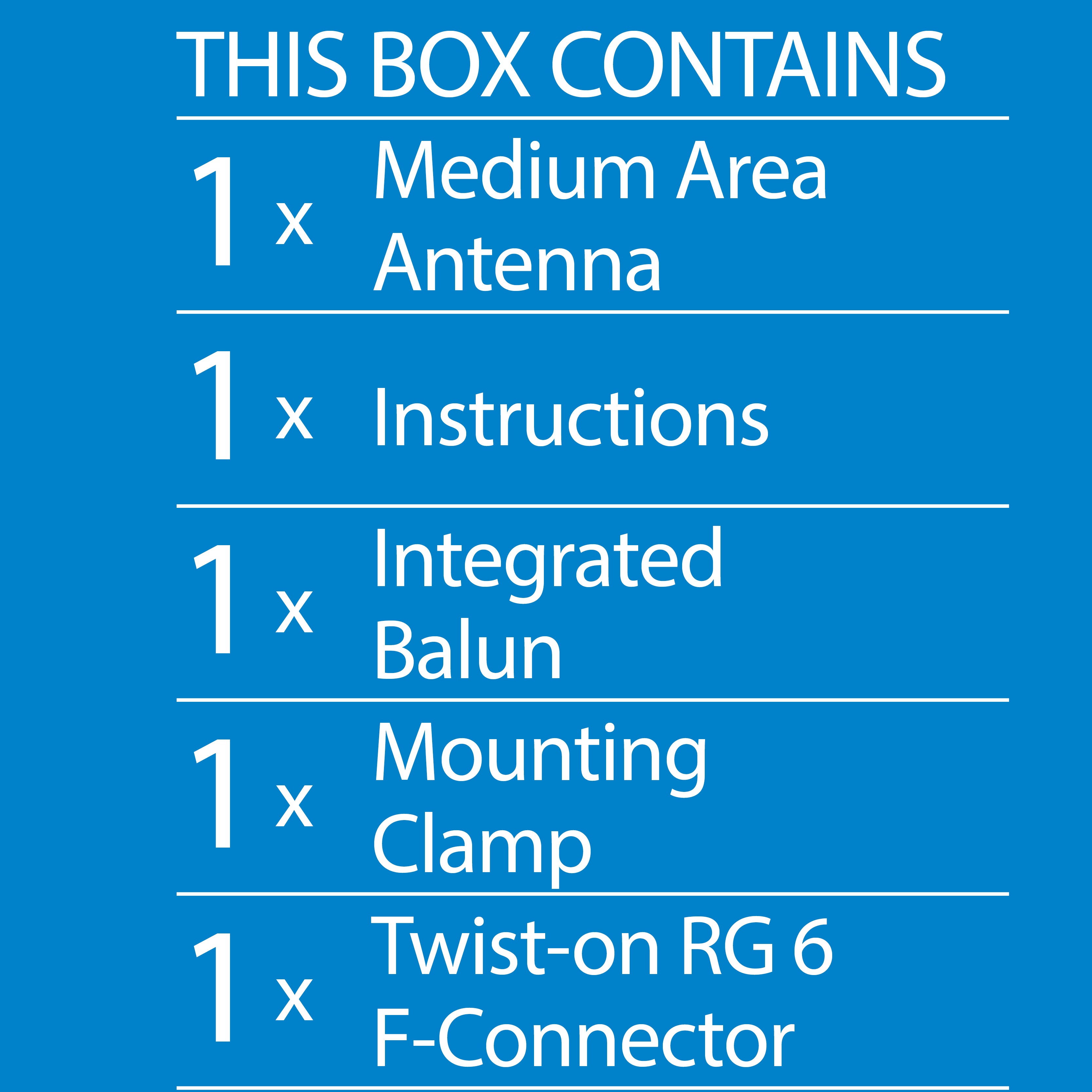 Medium Super Multiband UHF Outdoor Antenna