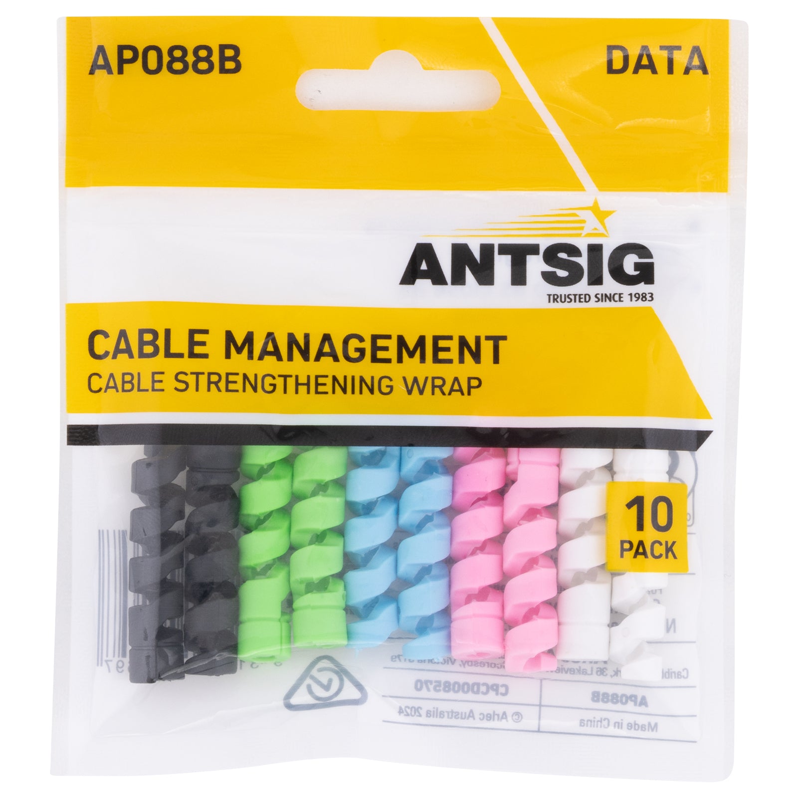 Antsig Cable Strengthening Spiral Wrap - 10 Pack