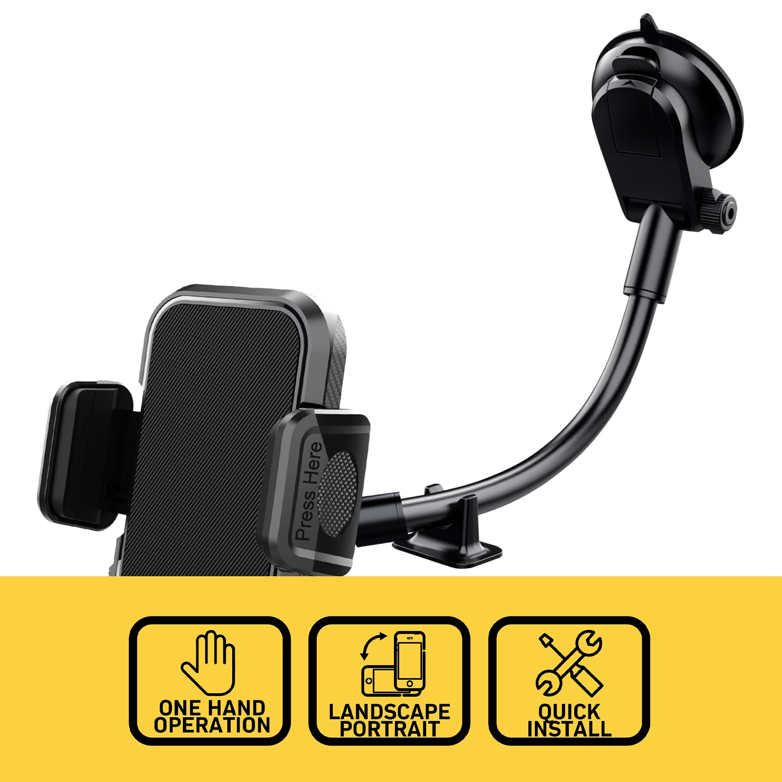 Antsig 2-in-1 Car Phone Mount