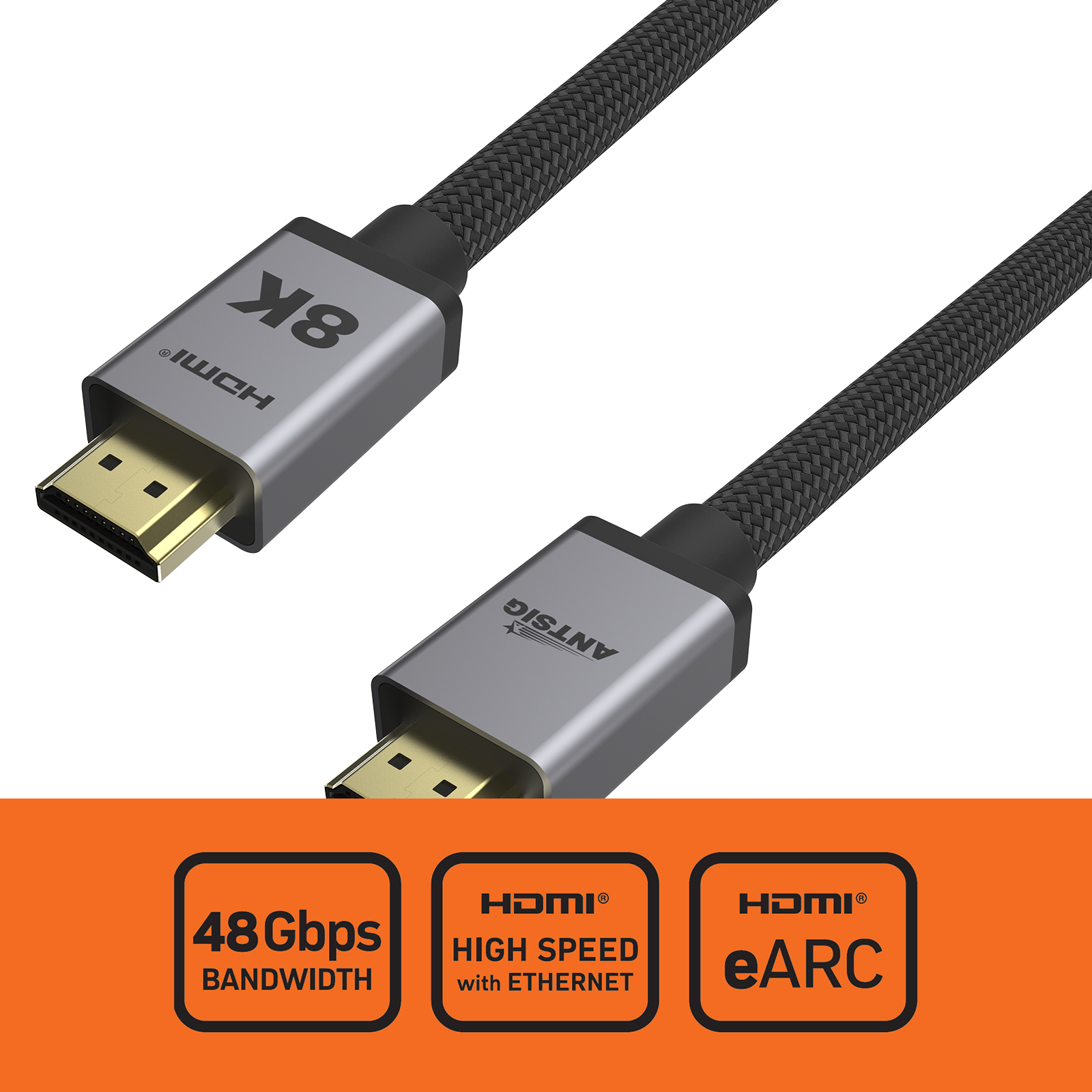 Antsig 2m Ultra High Speed 8K HDMI Cable
