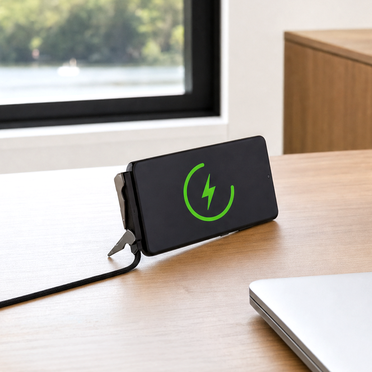 Antsig 2m 240W USB-C to USB-C Cable with Foldable Stand