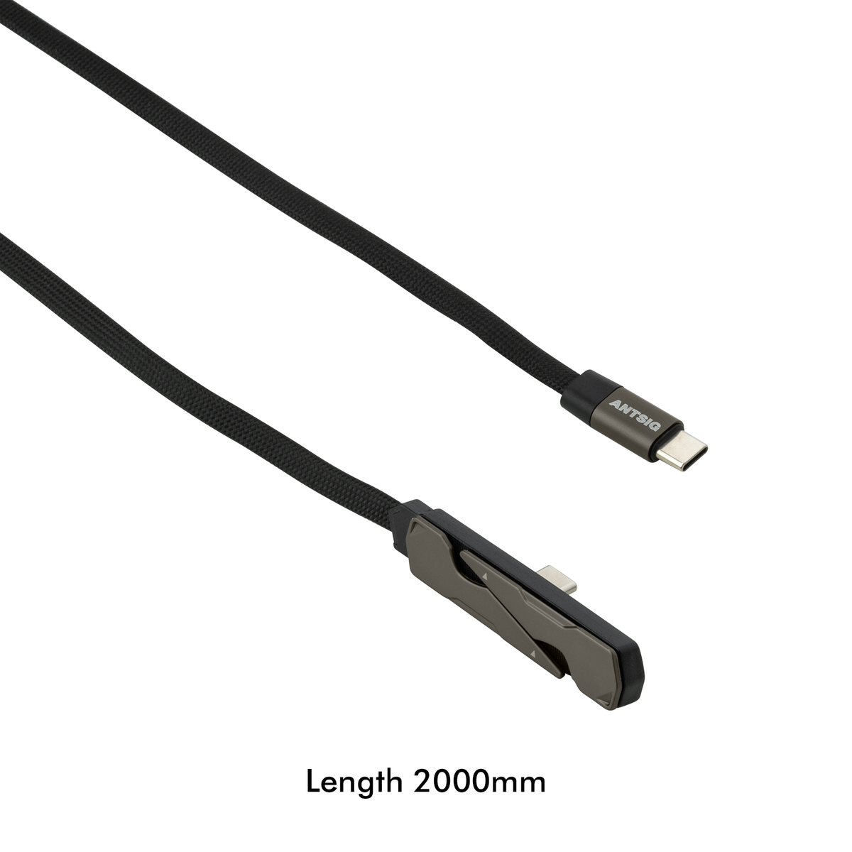 Antsig 2m 240W USB-C to USB-C Cable with Foldable Stand