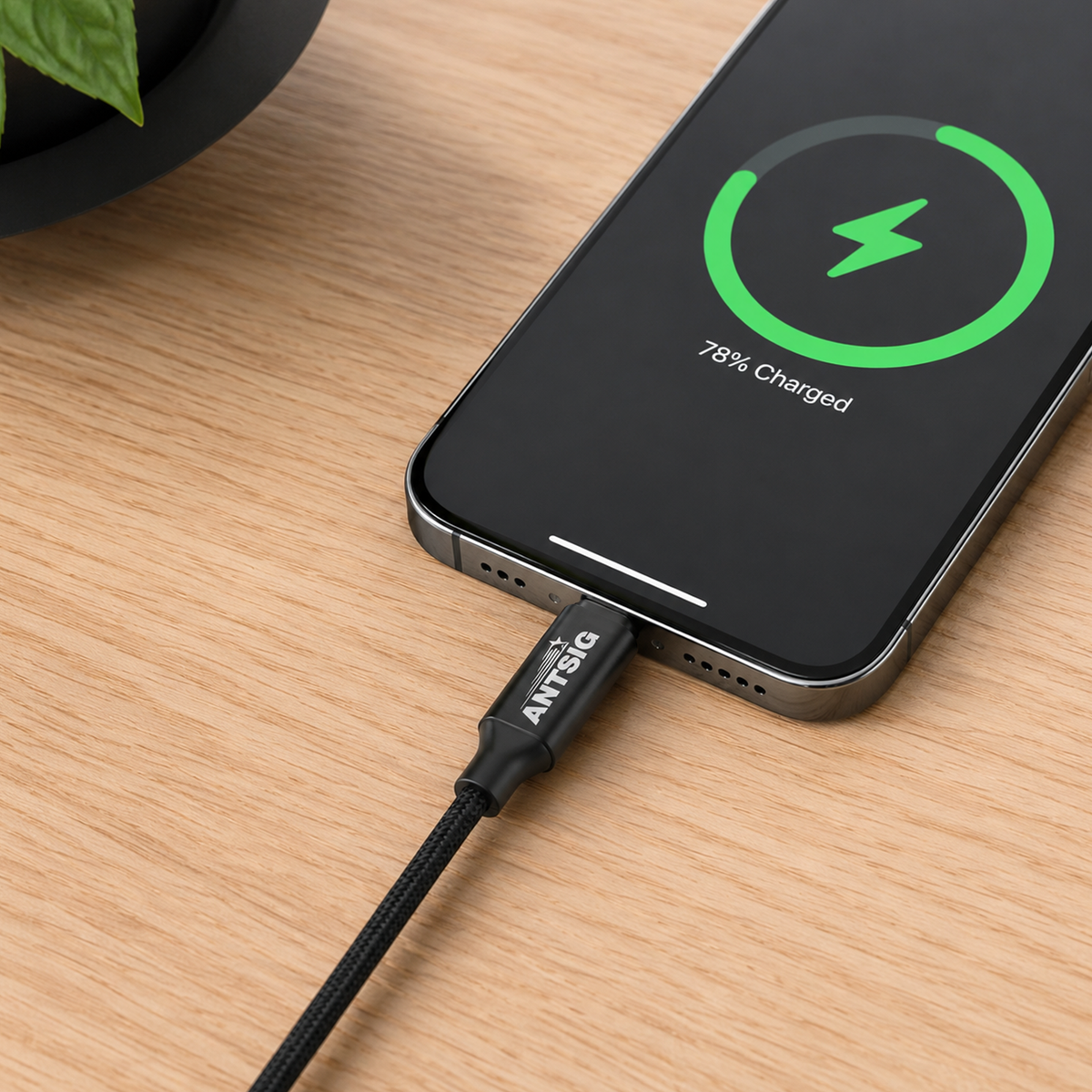 Antsig 3m Braided USB-C to Lightning Cable