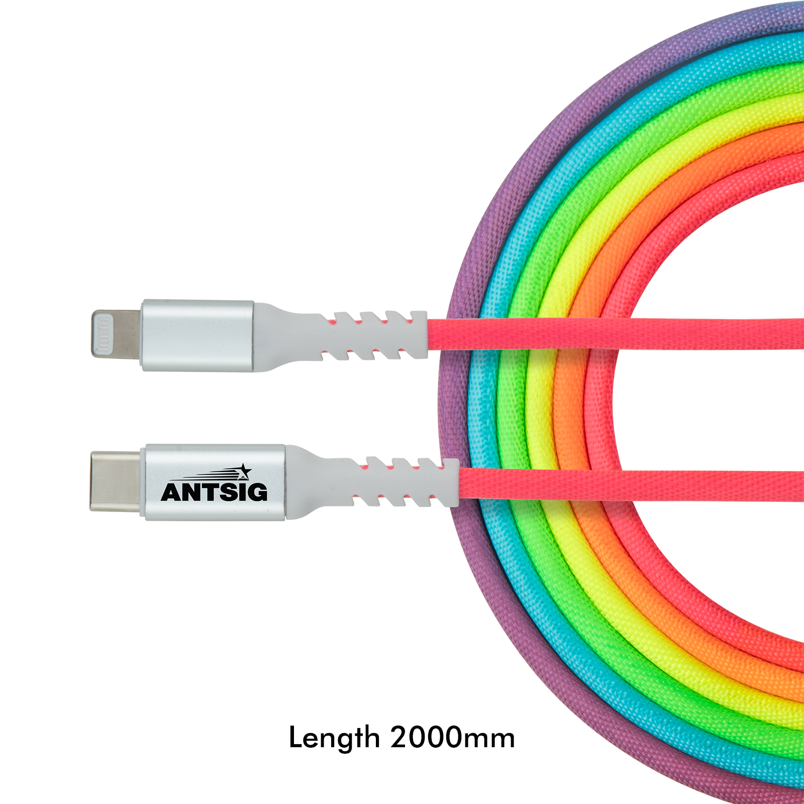 Antsig 2m USB-C to Lightning Cable