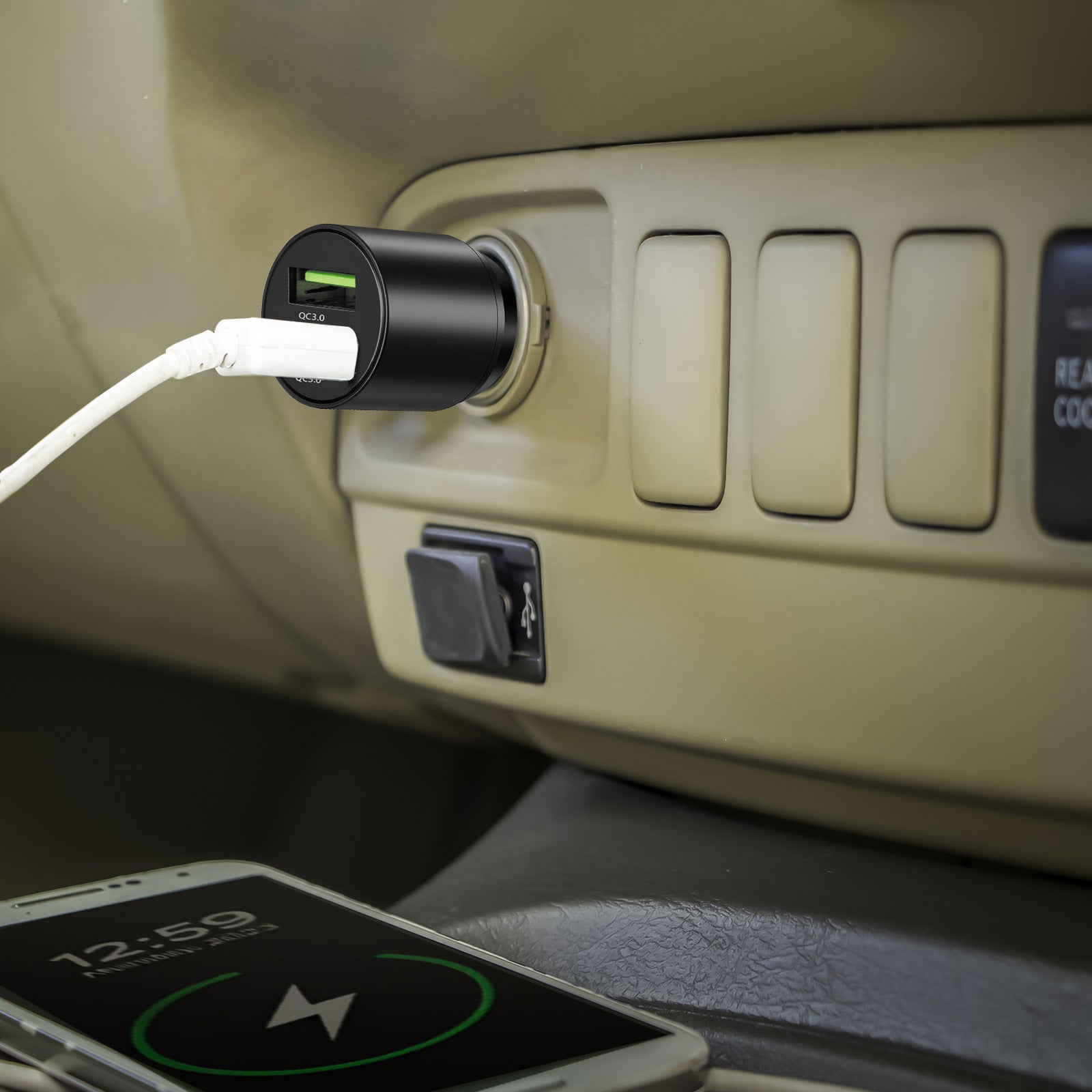 Antsig 36W 2-Port USB Car Charger