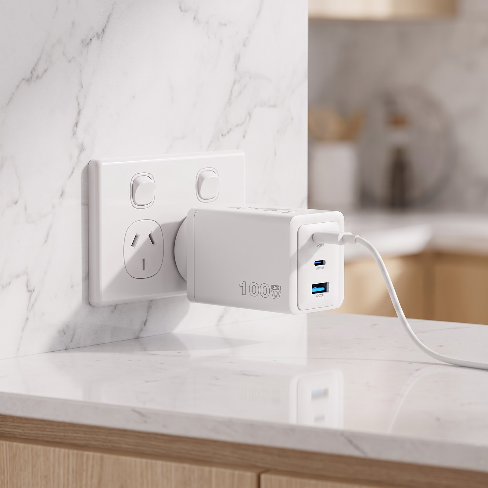 Antsig 100W Multi Port USB GaN Wall Charger