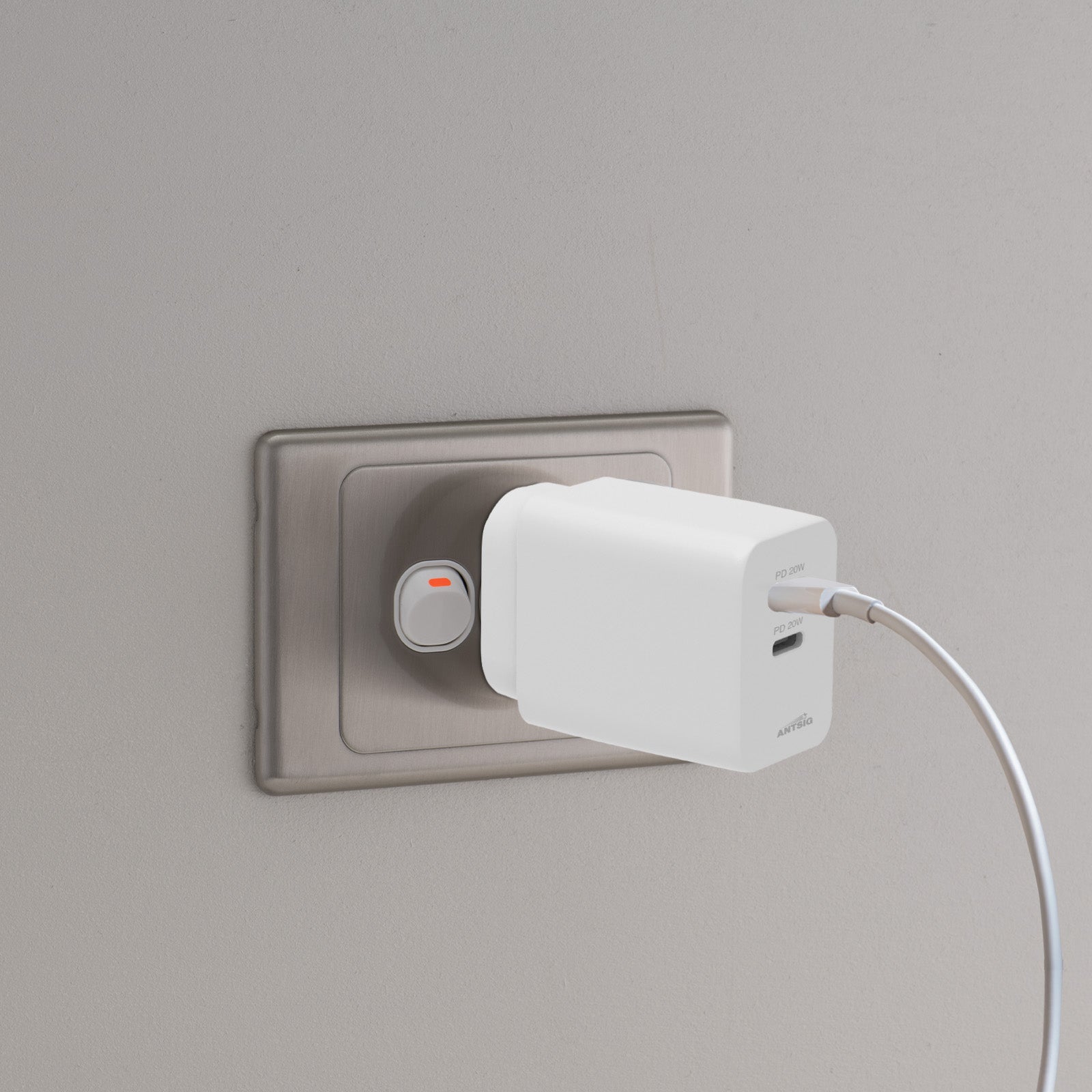 Antsig 20W Dual USB-C Wall Charger