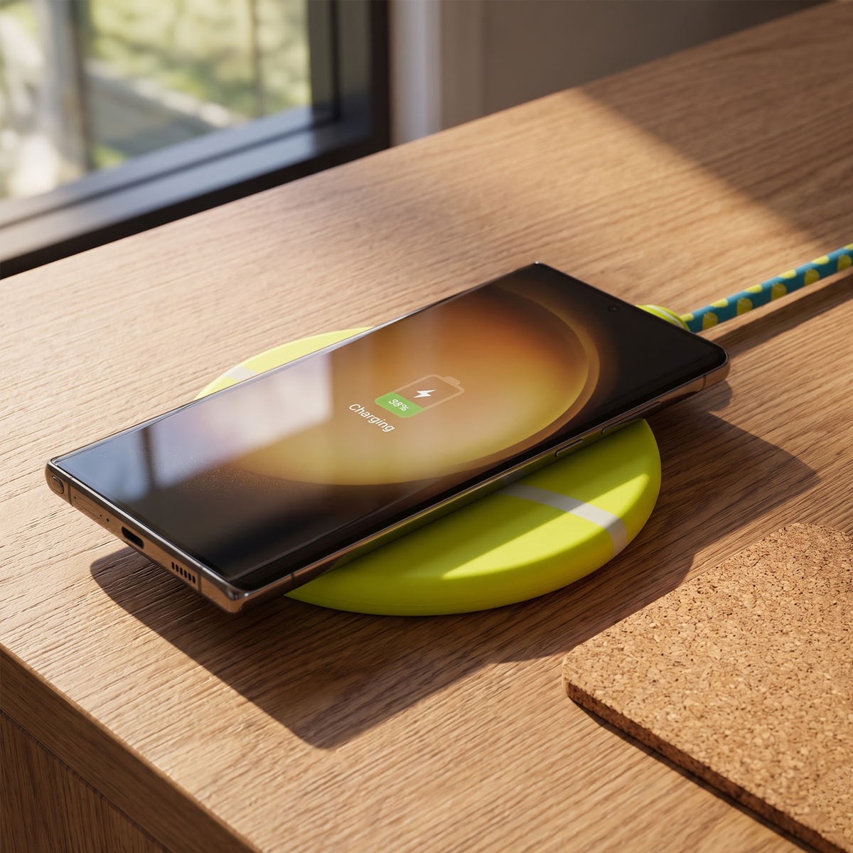 Antsig 15W Wireless Charging Kit Tennis Ball