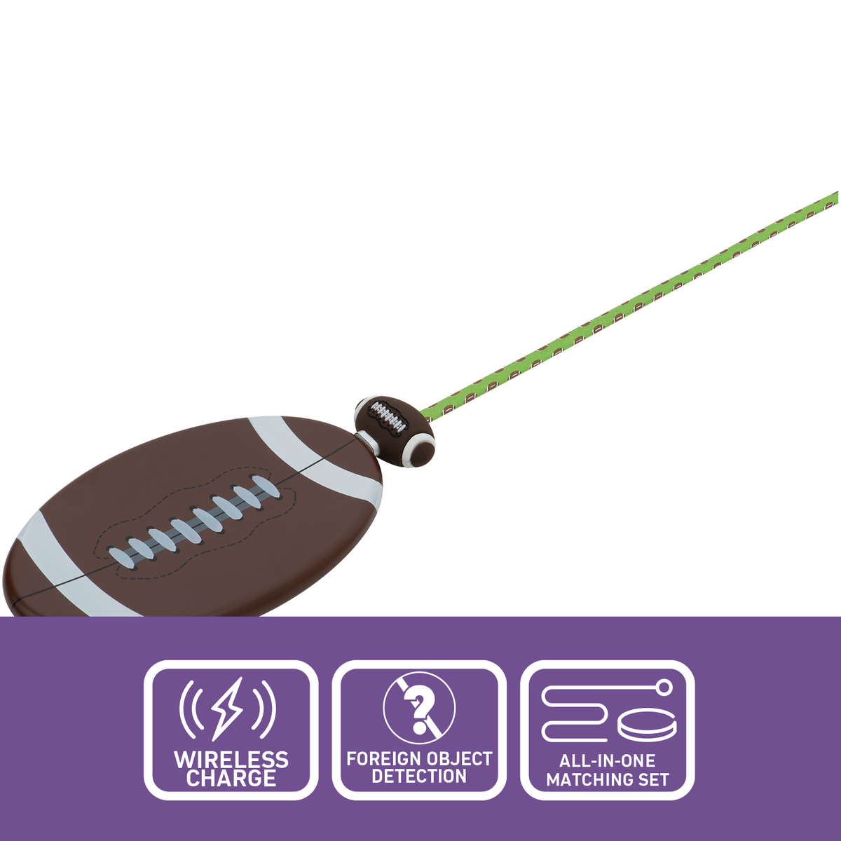 Antsig 15W Wireless Charging Kit Rugby Ball