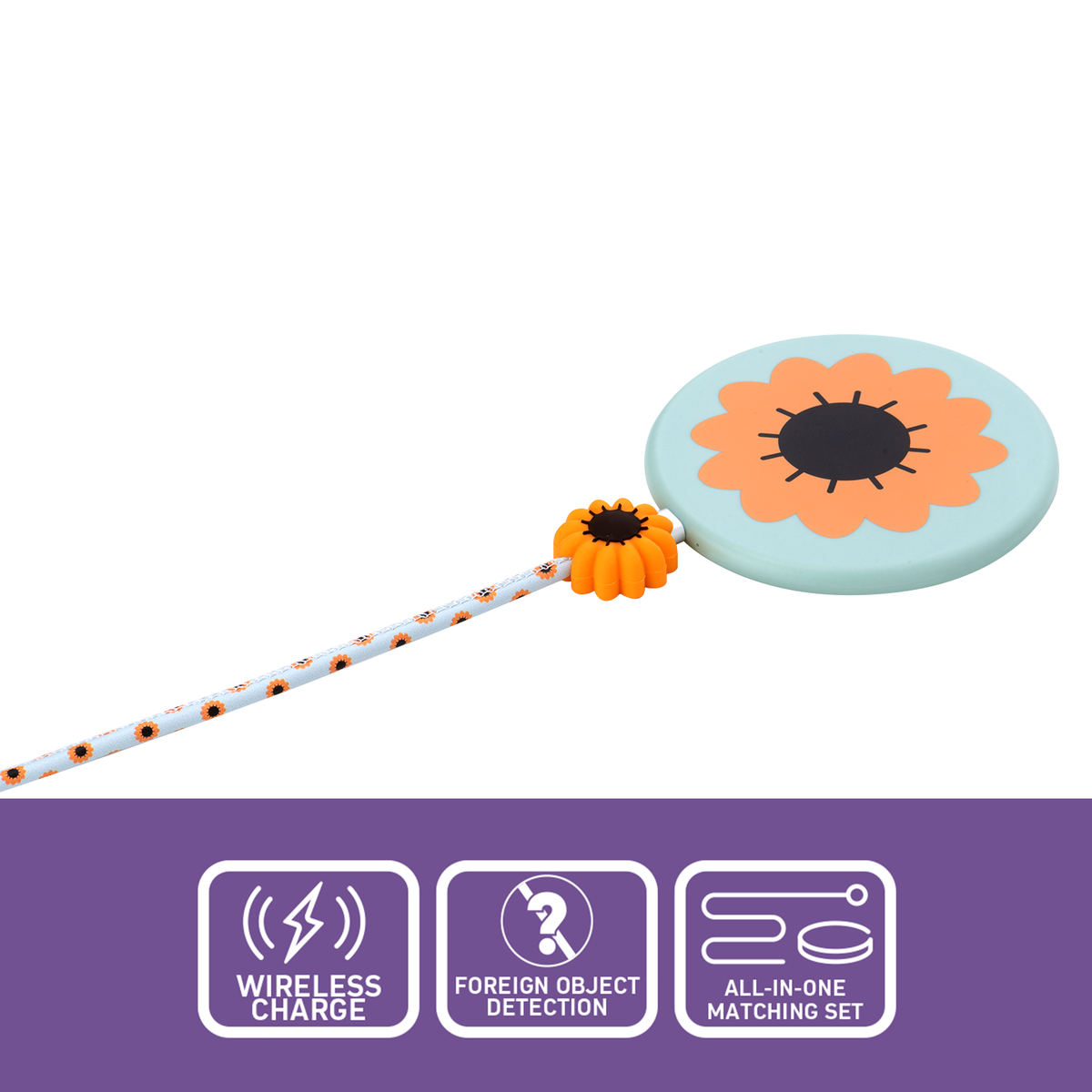 Antsig 15W Wireless Charger Kit Flower