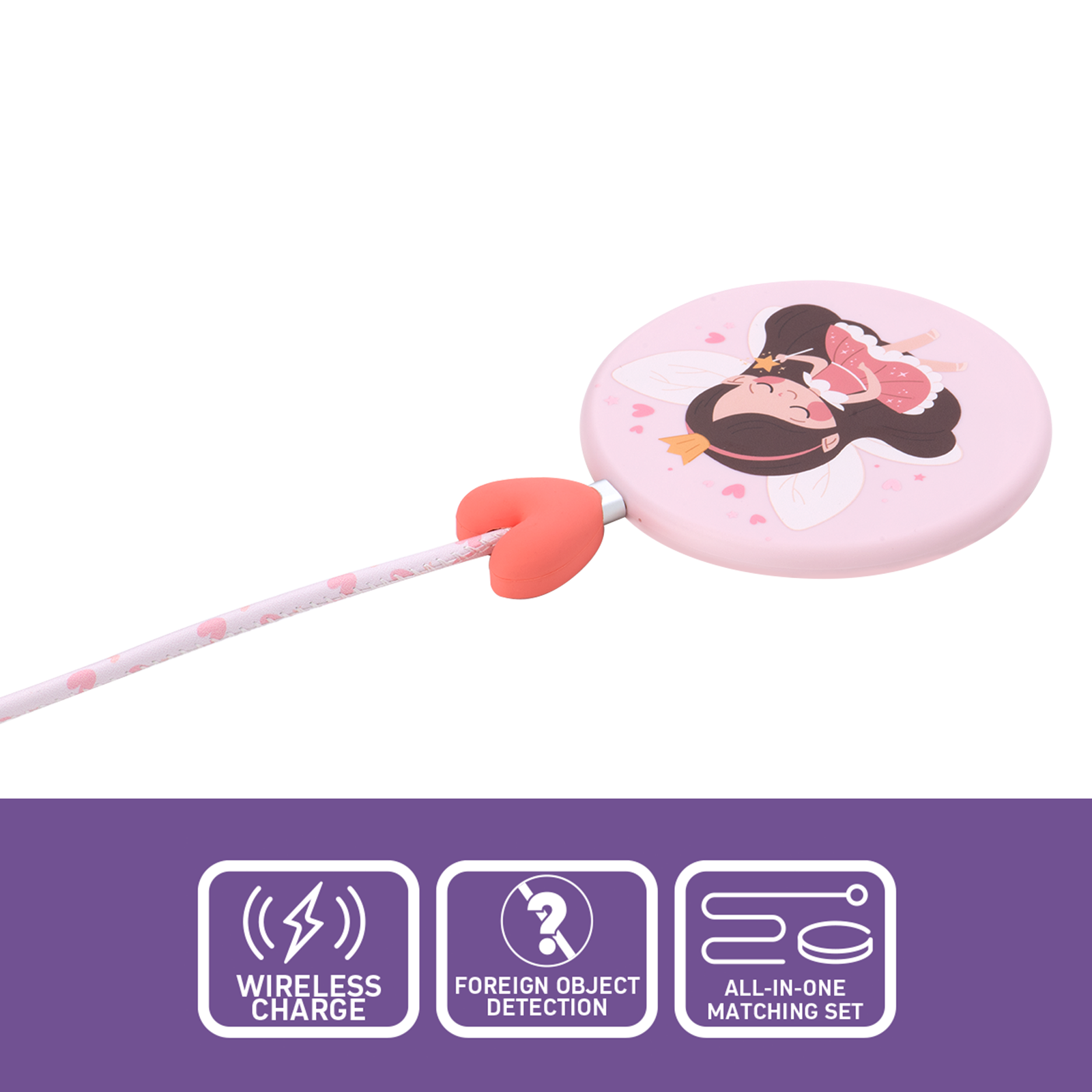 Antsig 15W Wireless Charging Kit Fairy