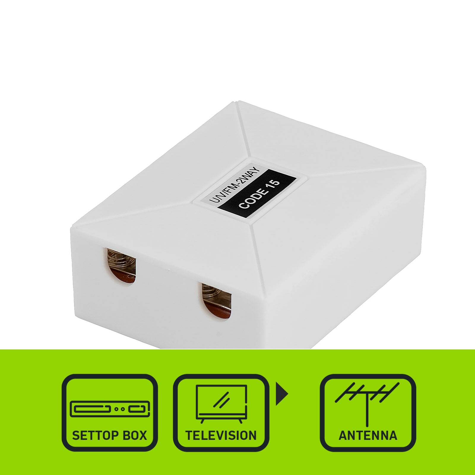 2-Way Coaxial Splitter Junction Box