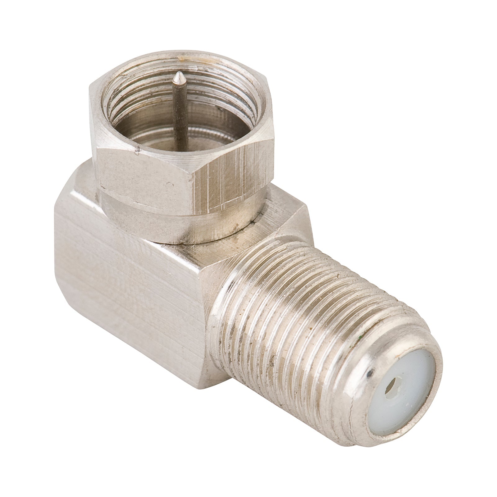 Right Angle F-Connector Adaptor