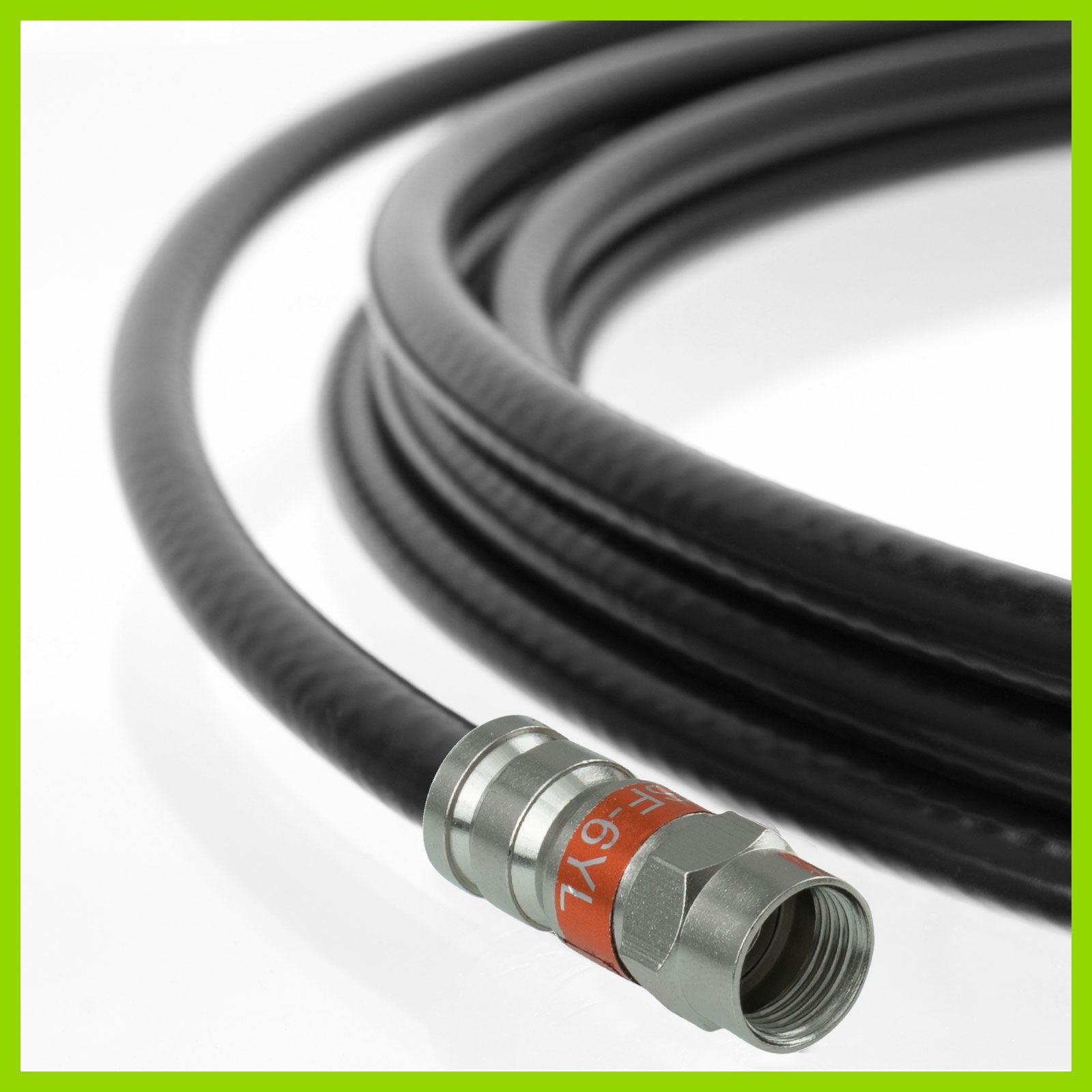 Waterproof Compression Plug for RG6 Cable - 10 Pack