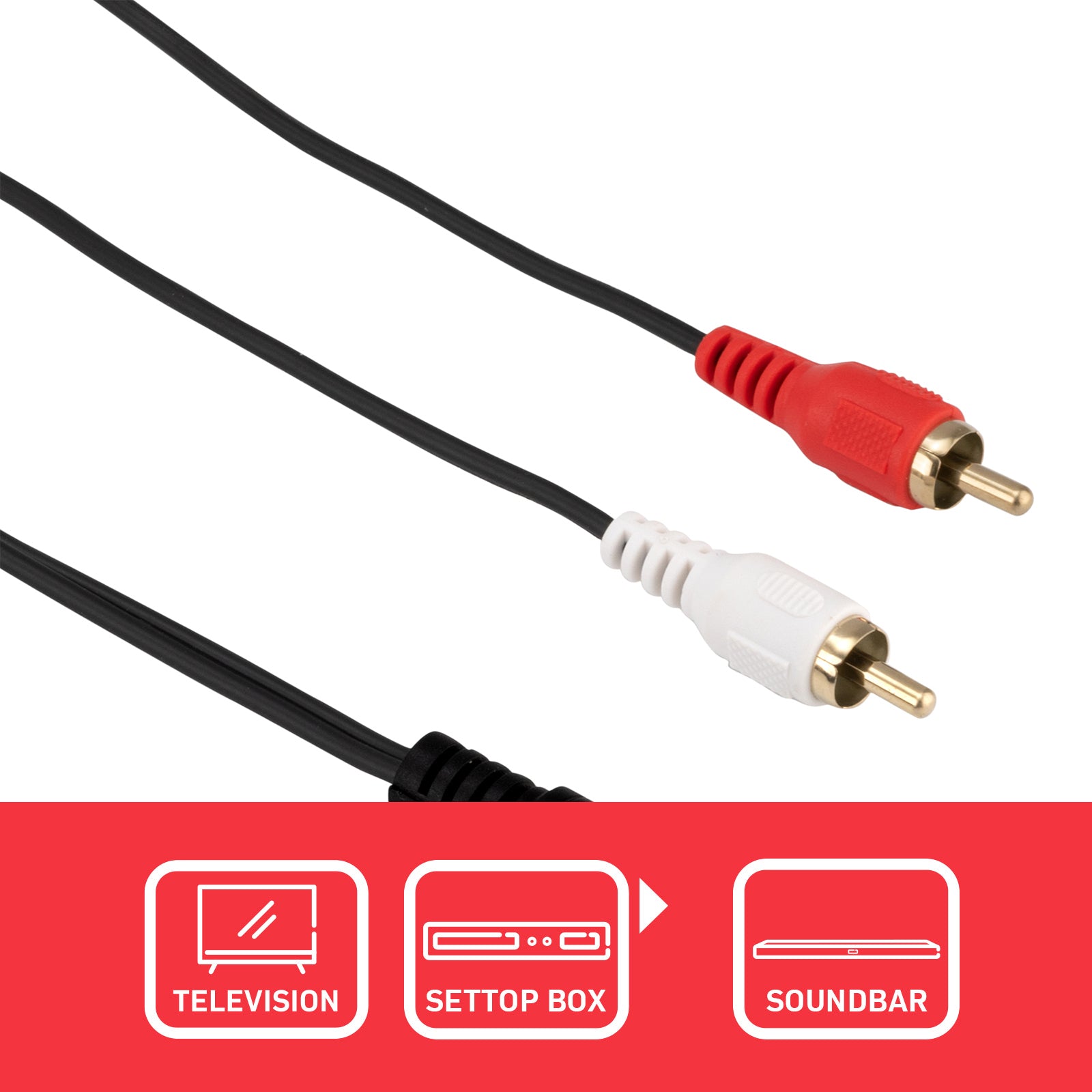 1.5m 3.5mm AUX to RCA Cable