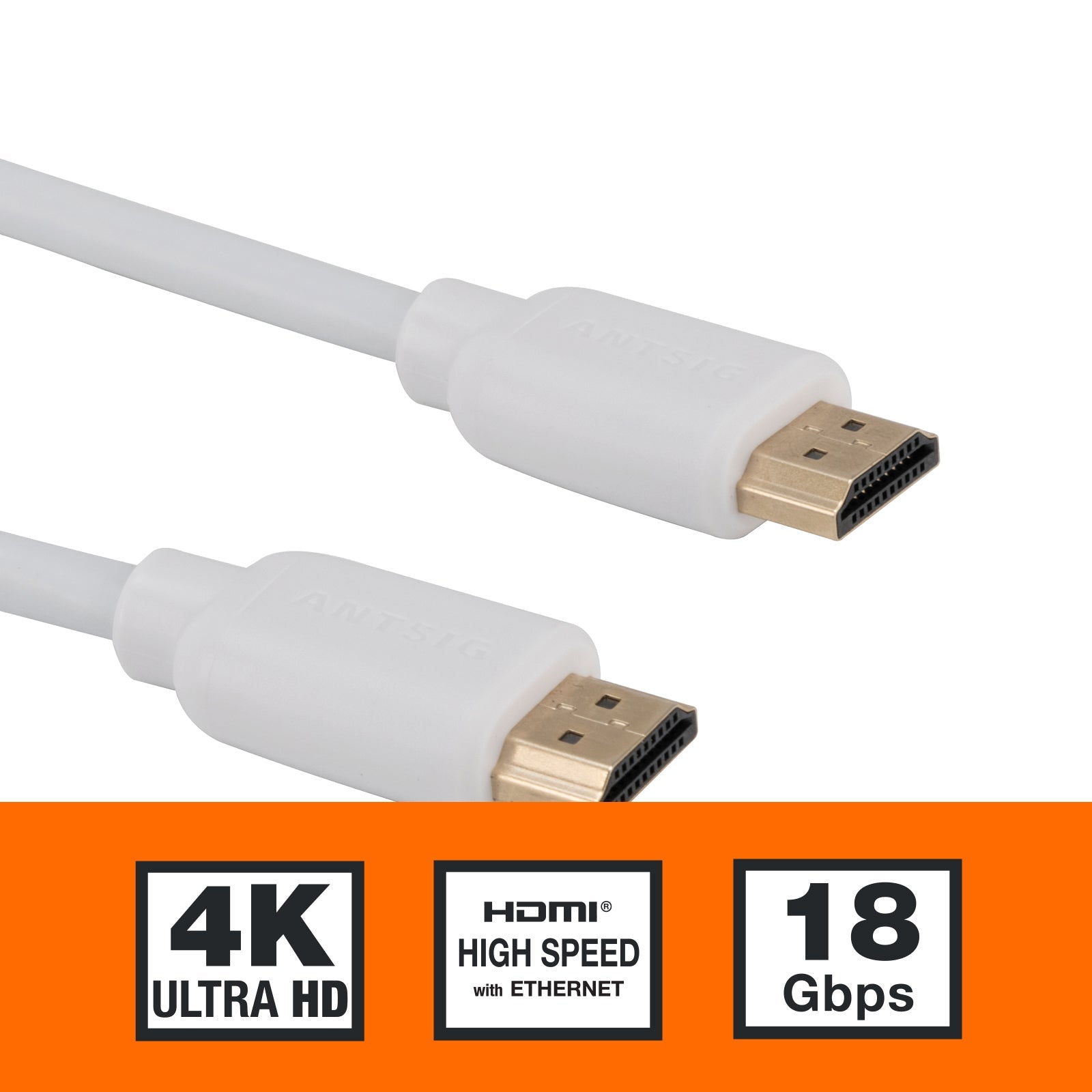 2m White HDMI Cable