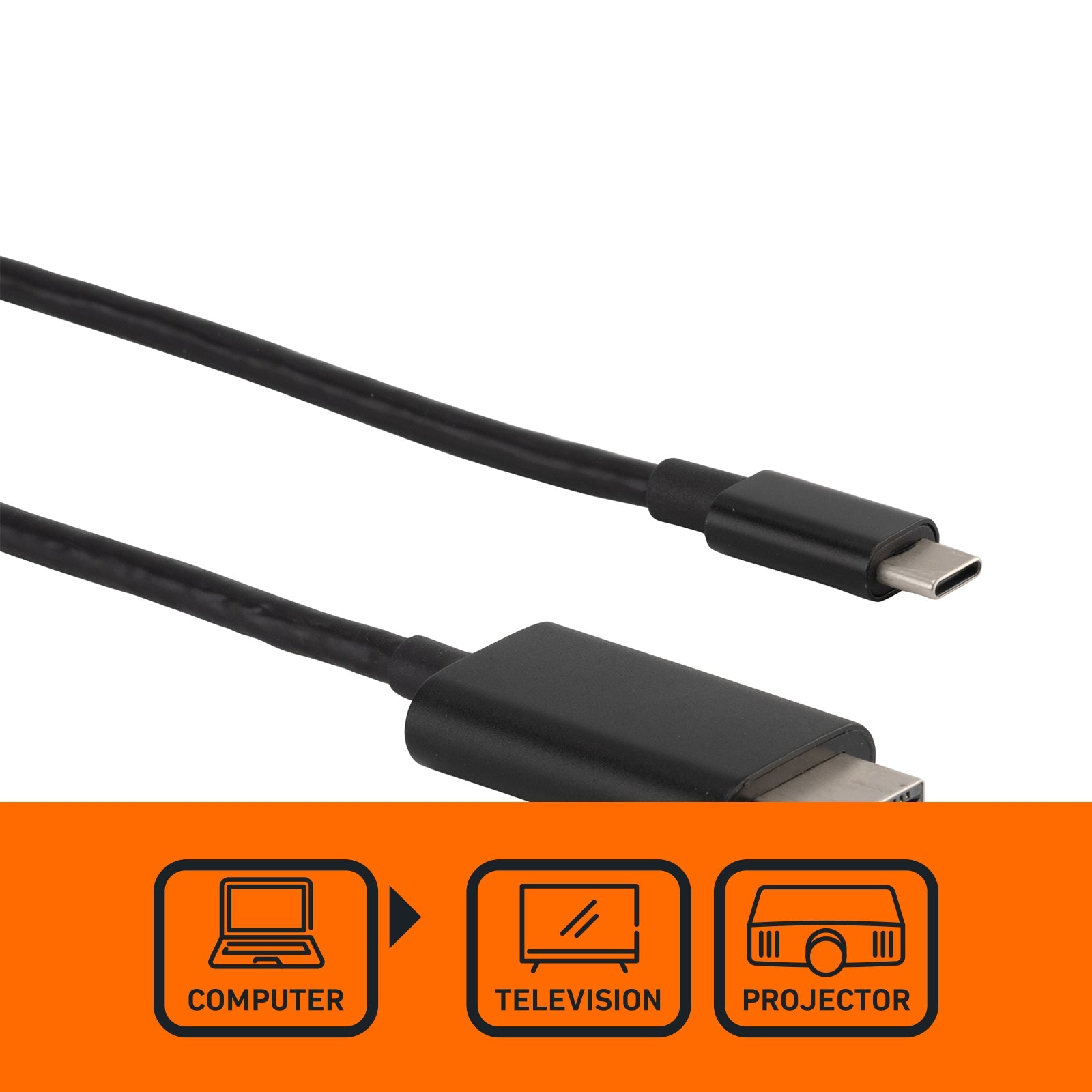 1.5m USB-C to HDMI Male Lead