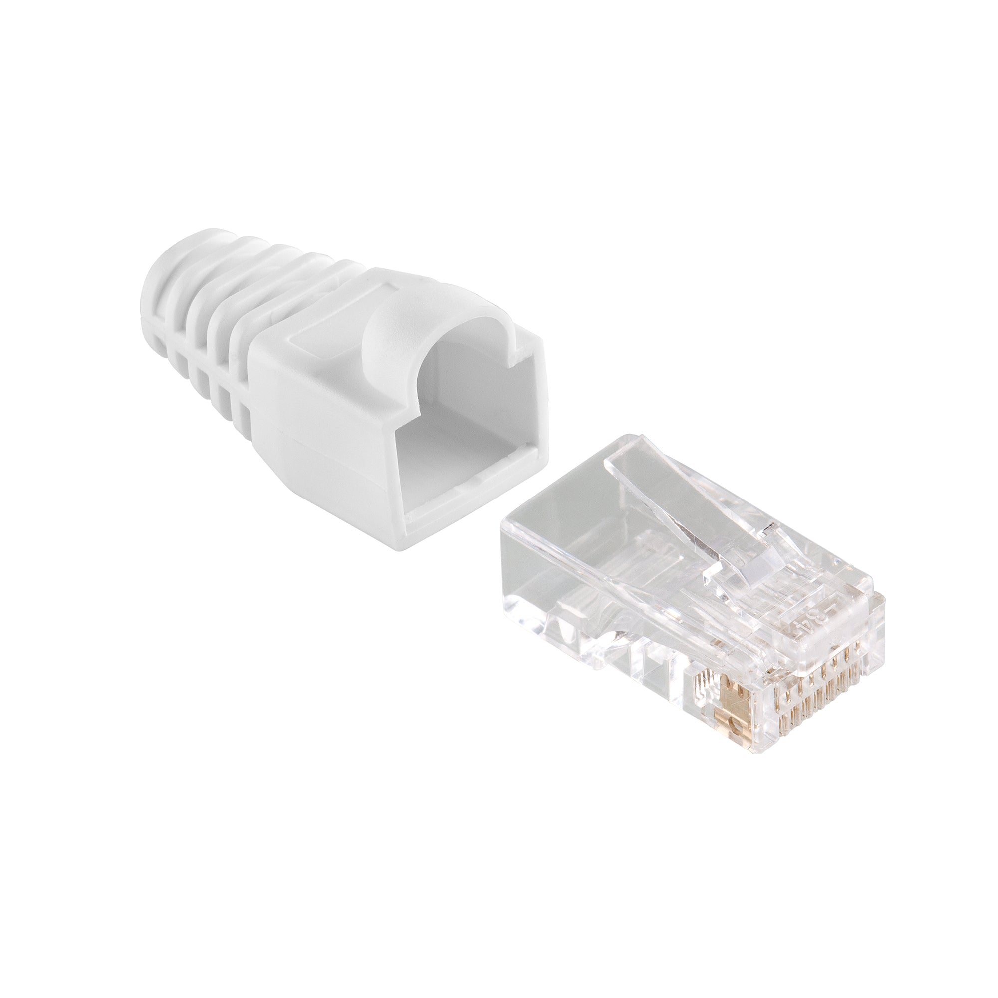 CAT6 RJ45 8P8C Plug With Boots - 10 Pack