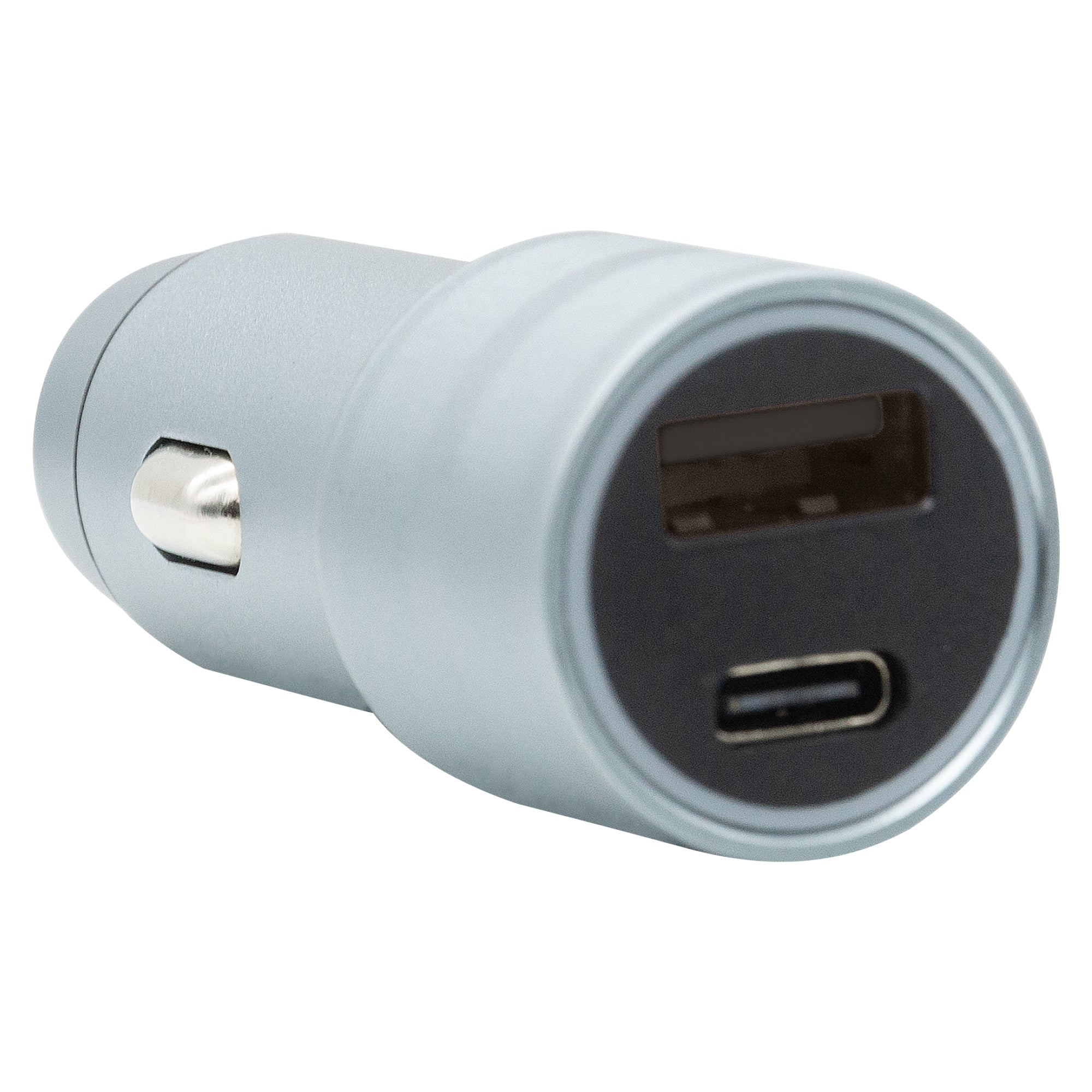 1x USB-A And 1 x USB-C With PD Or QC Car Charger