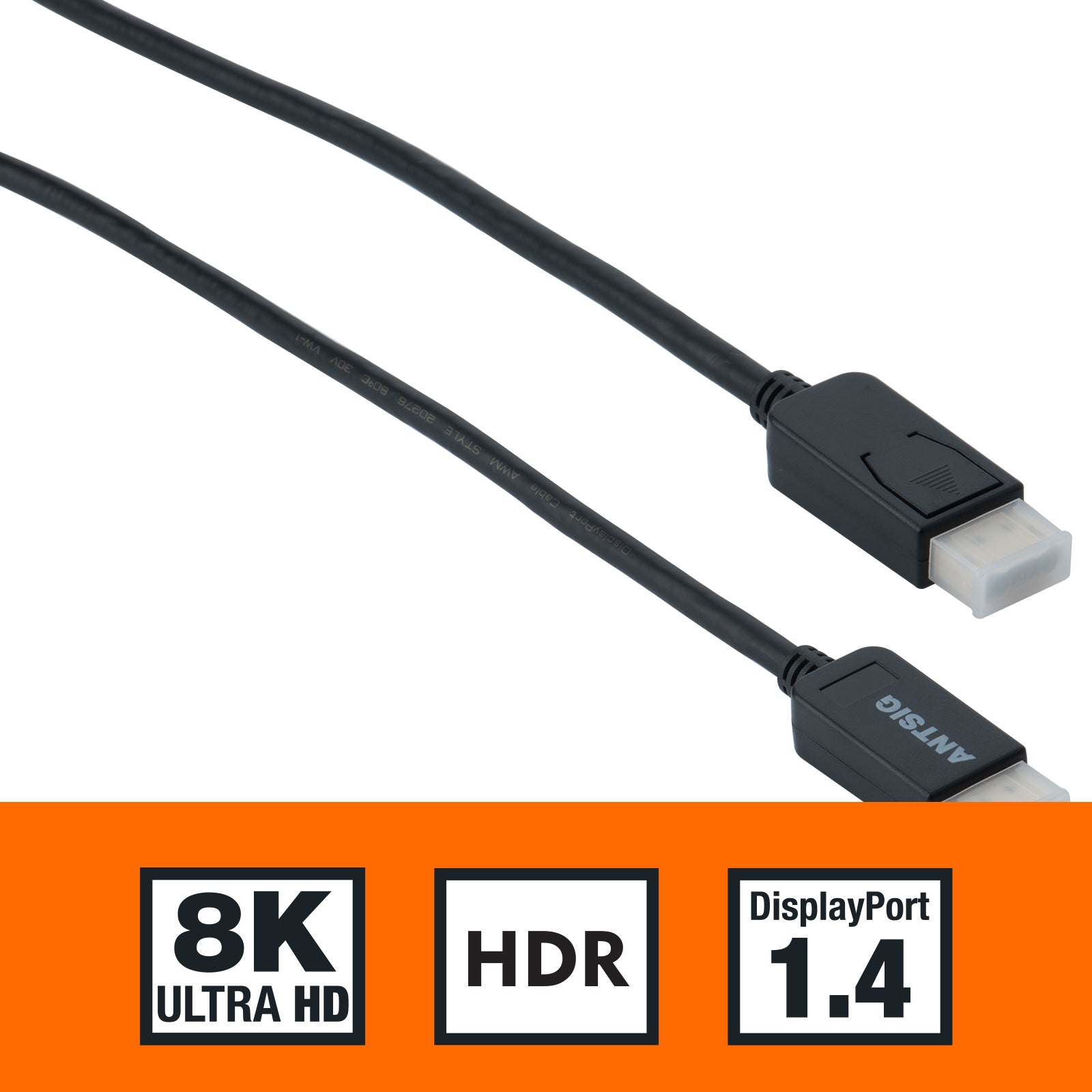 2m DisplayPort Male to Male Cable