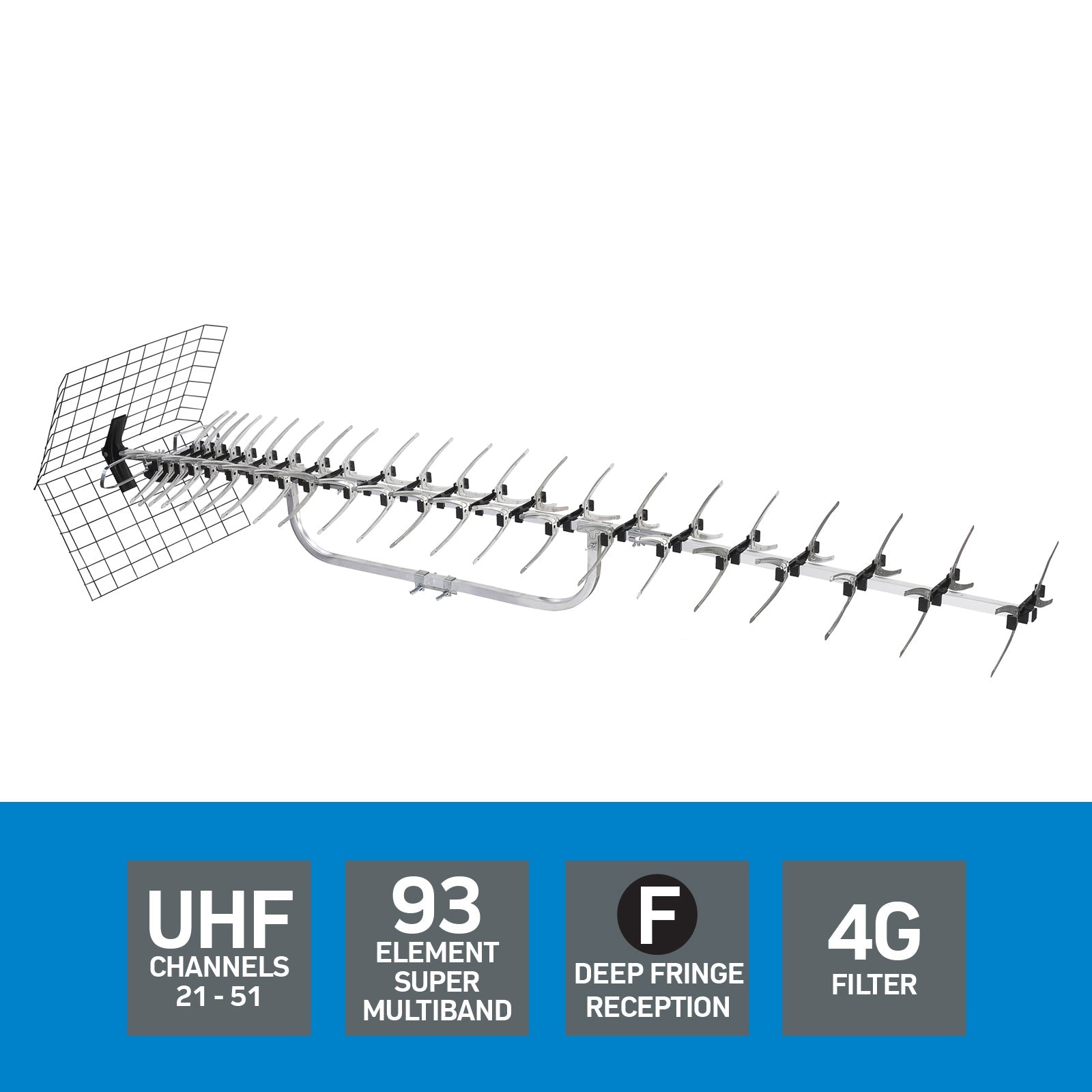 Deep Fringe Super Multiband UHF Outdoor Antenna