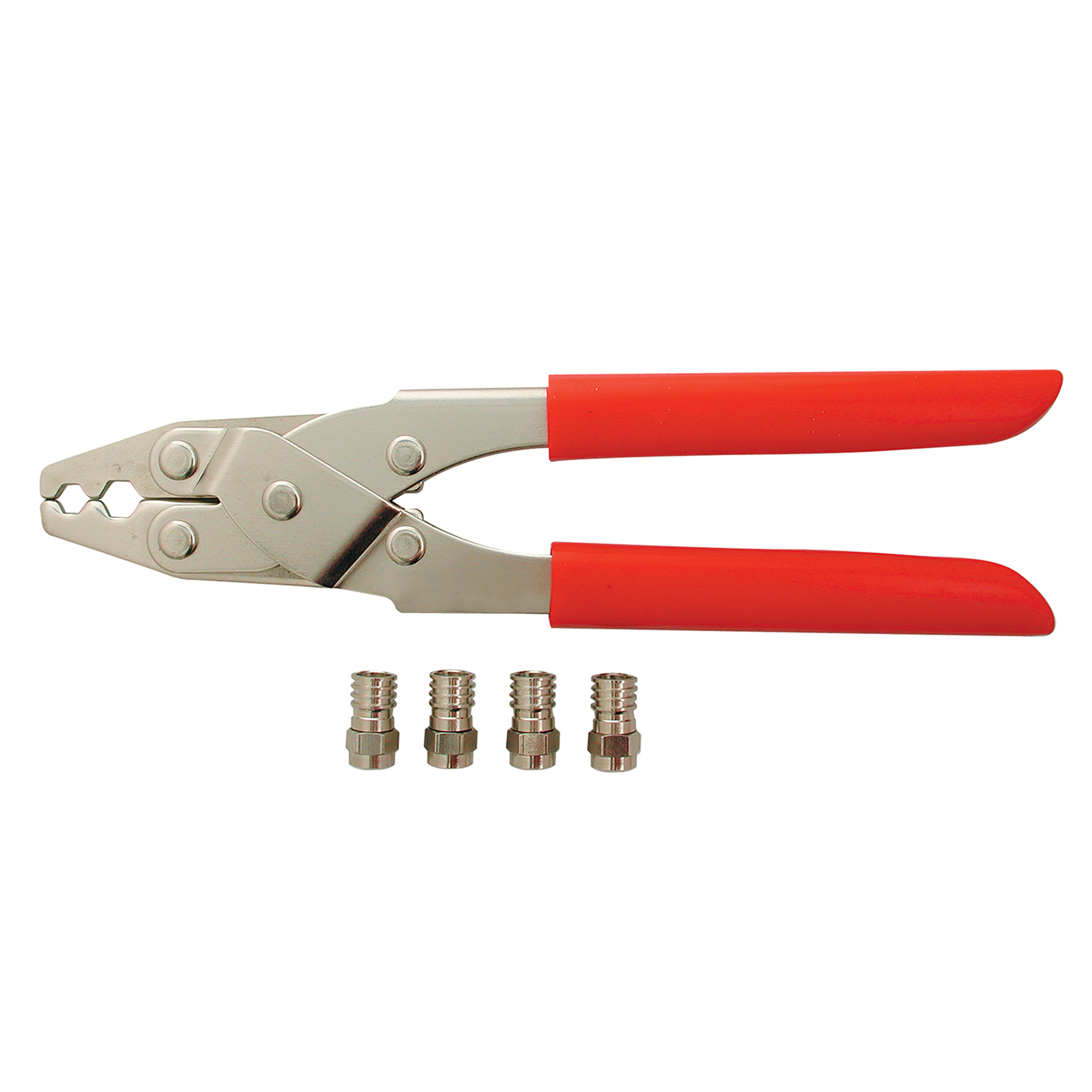 F Crimping Tool With 4 Connectors